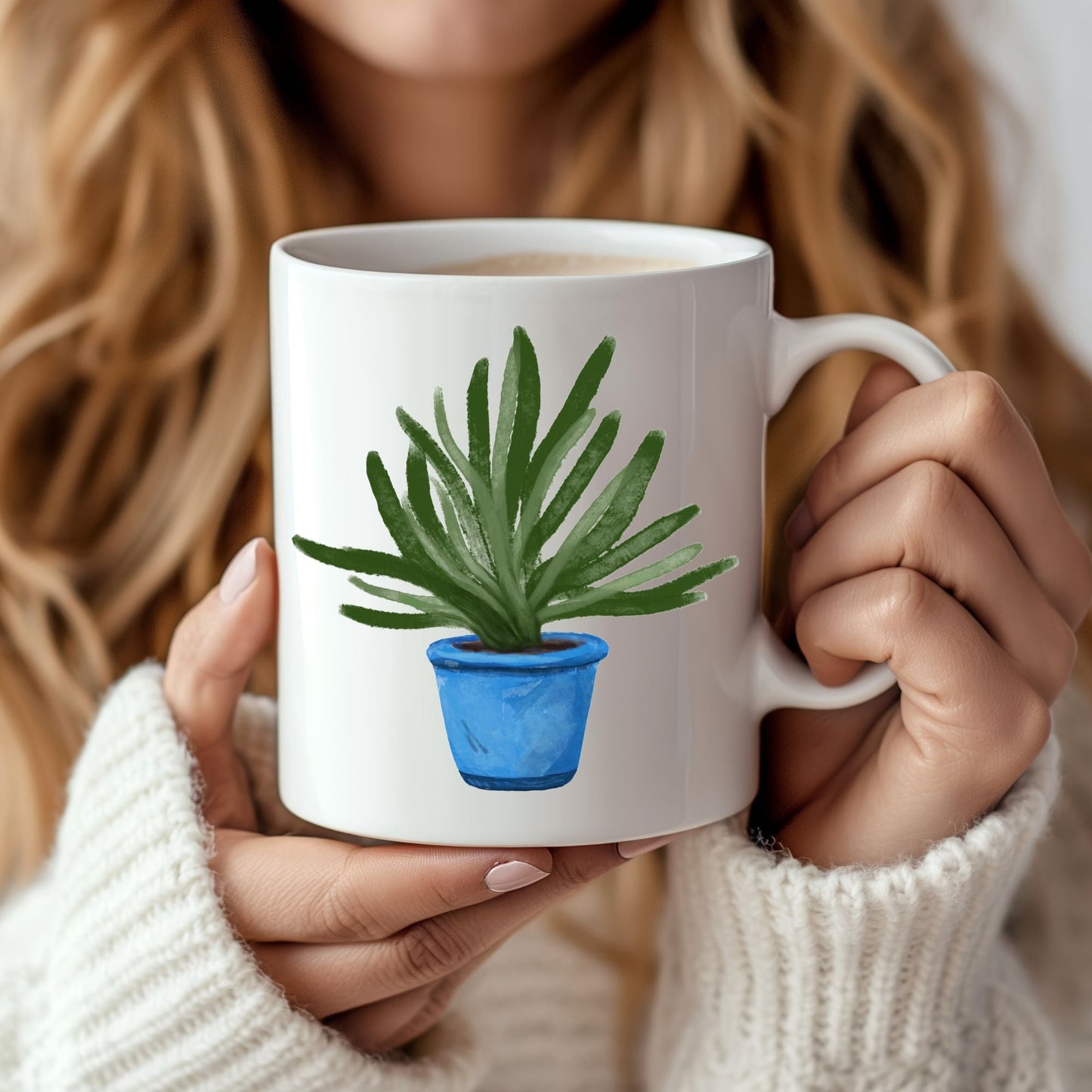 Aloe Vera Plant Mug - MerikaArt