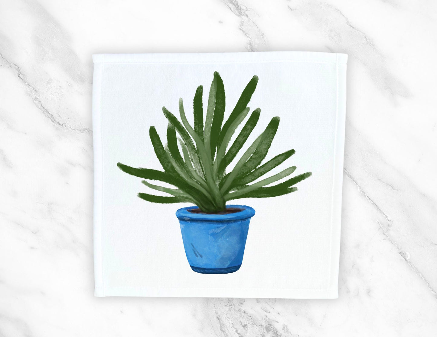 Aloe Vera Plant Washcloth - MerikaArt