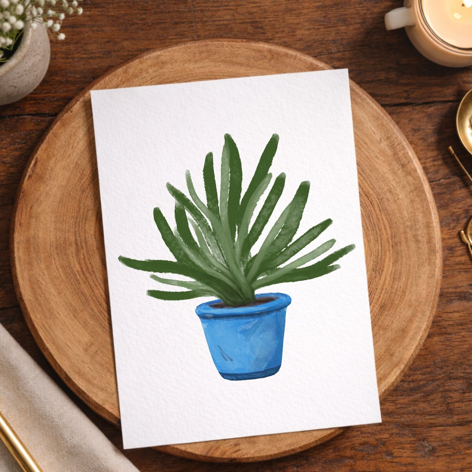Aloe Vera Postcard - MerikaArt