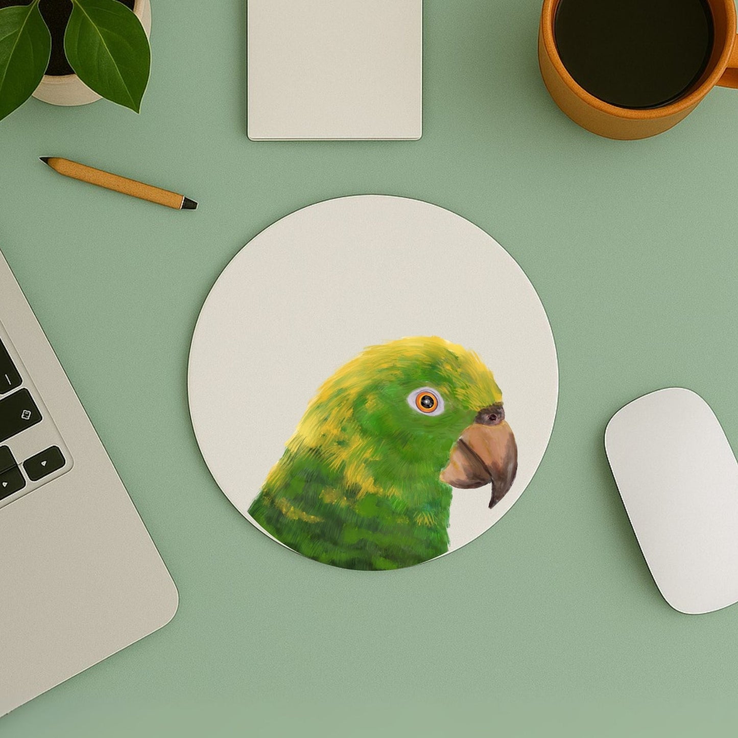 Amazon Parrot Bird Mousepad - MerikaArt