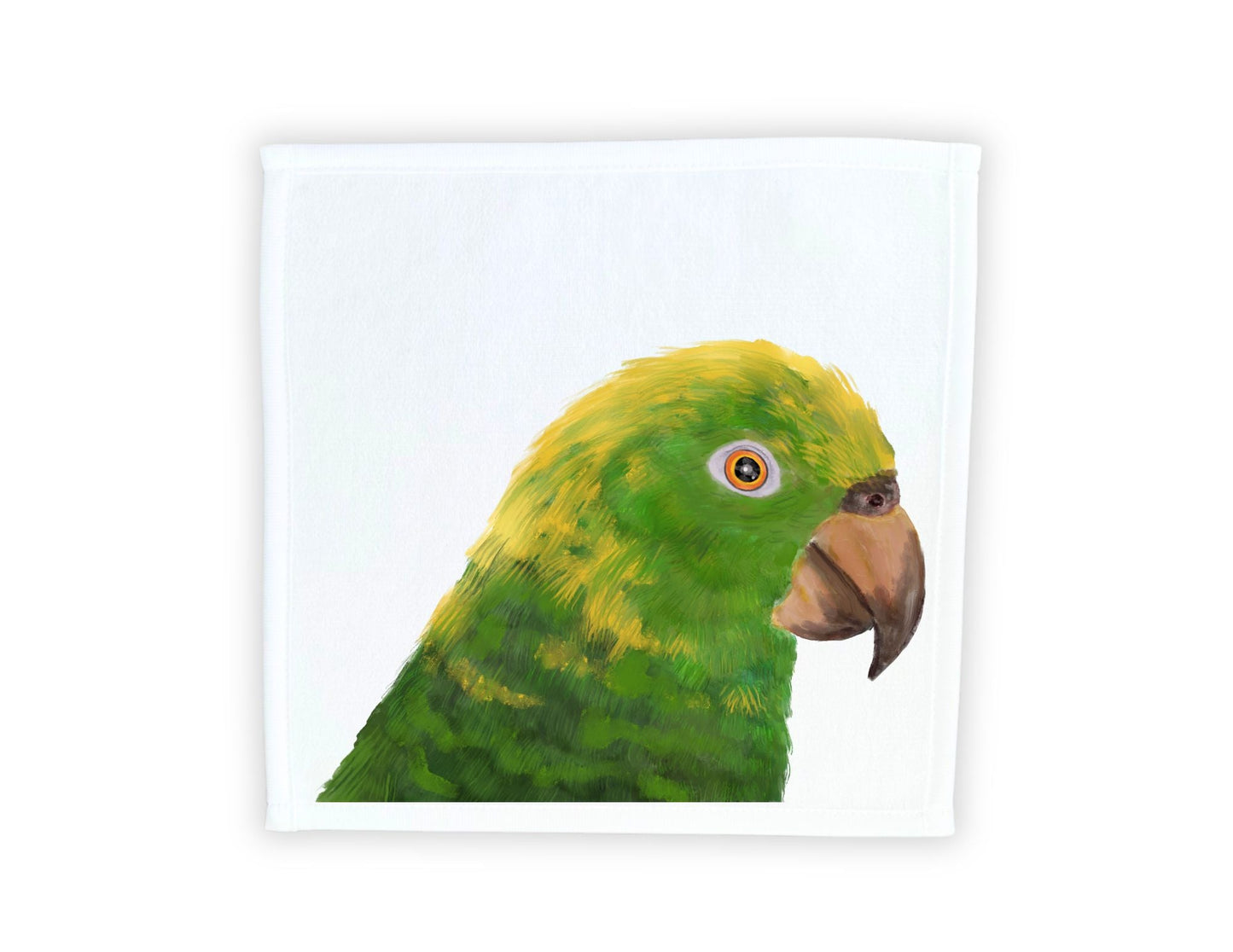 Amazon Parrot Washcloth - MerikaArt