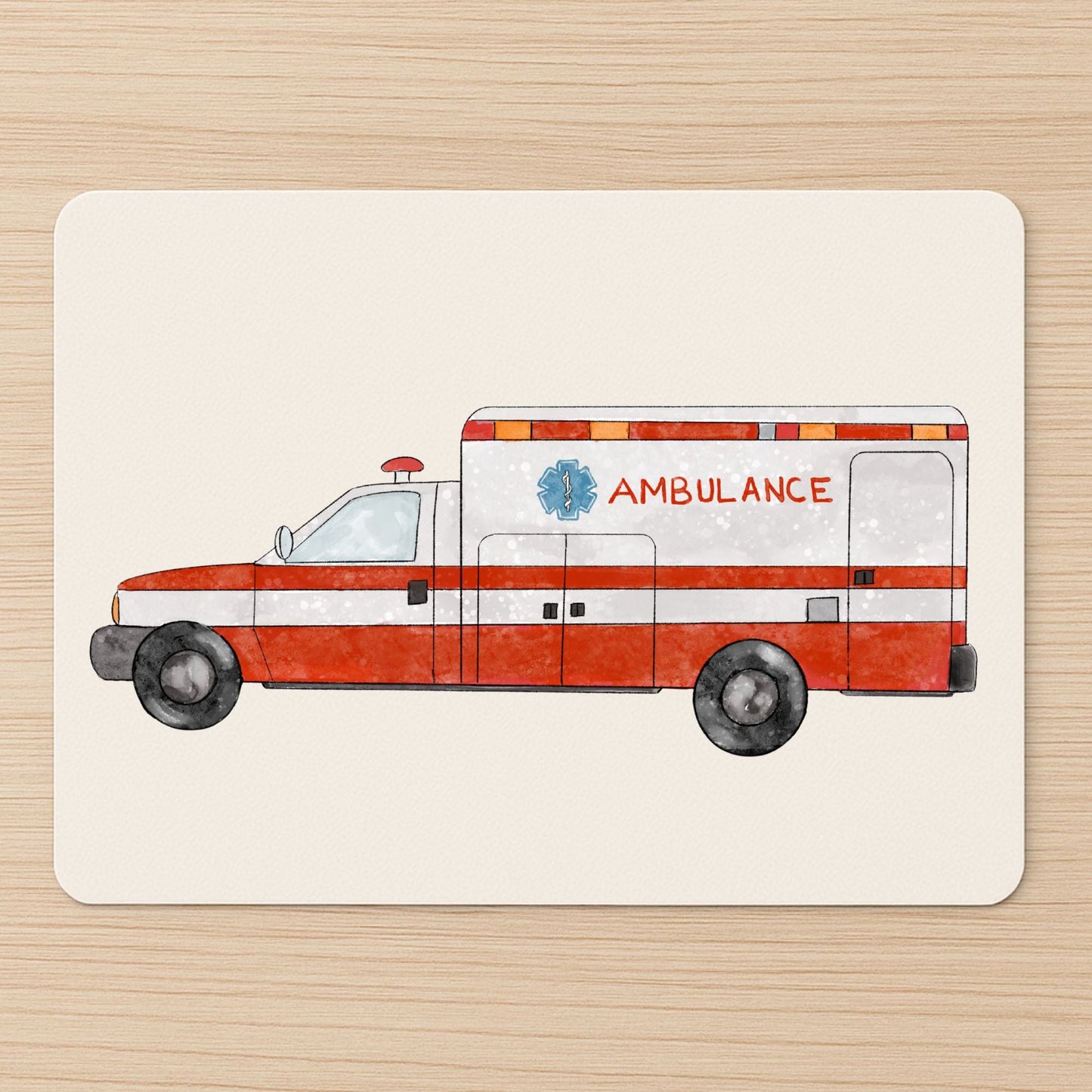 Ambulance Mousepad - MerikaArt