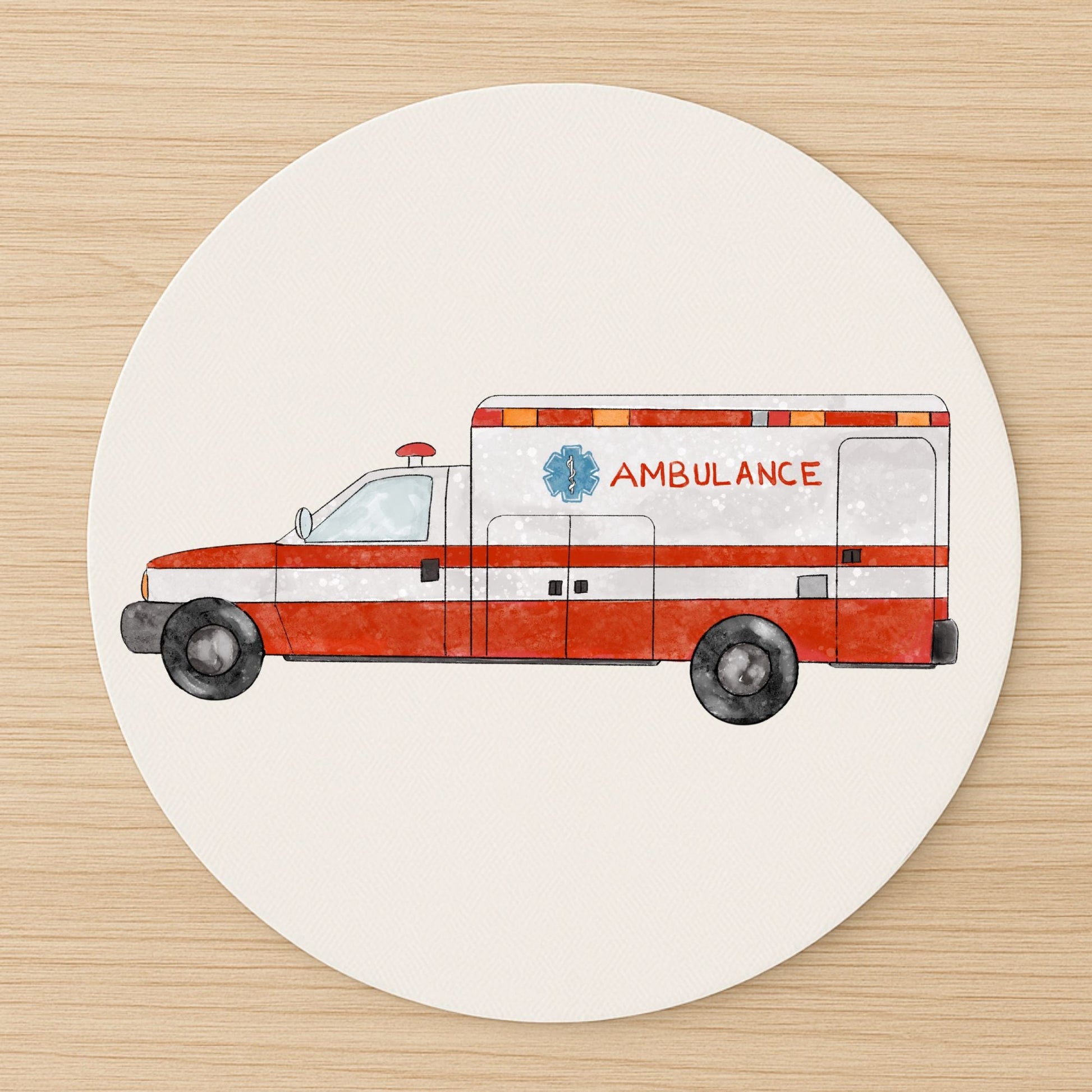 Ambulance Mousepad - MerikaArt