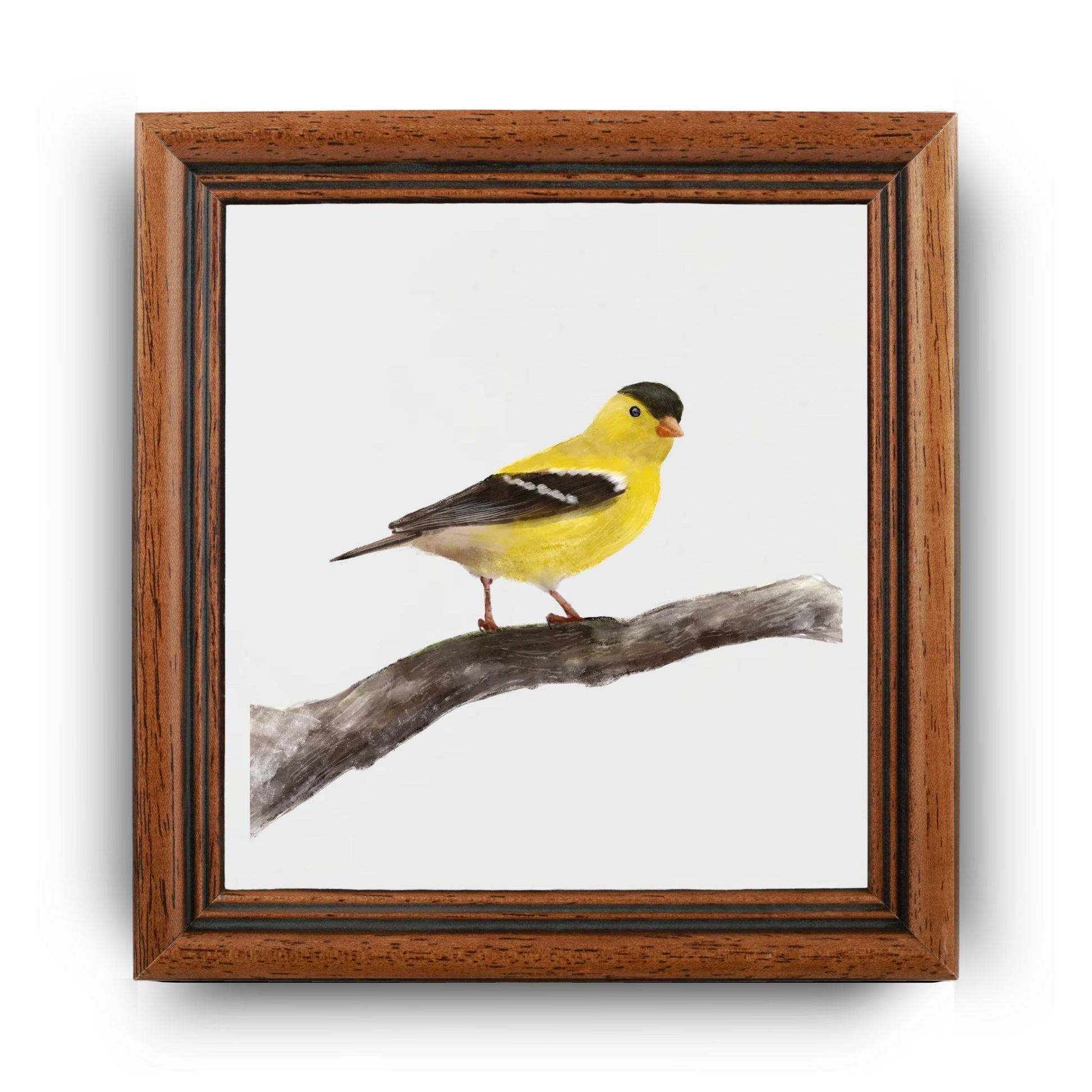 American Goldfinch Ceramic Tile – Handcrafted Bird Art - MerikaArt