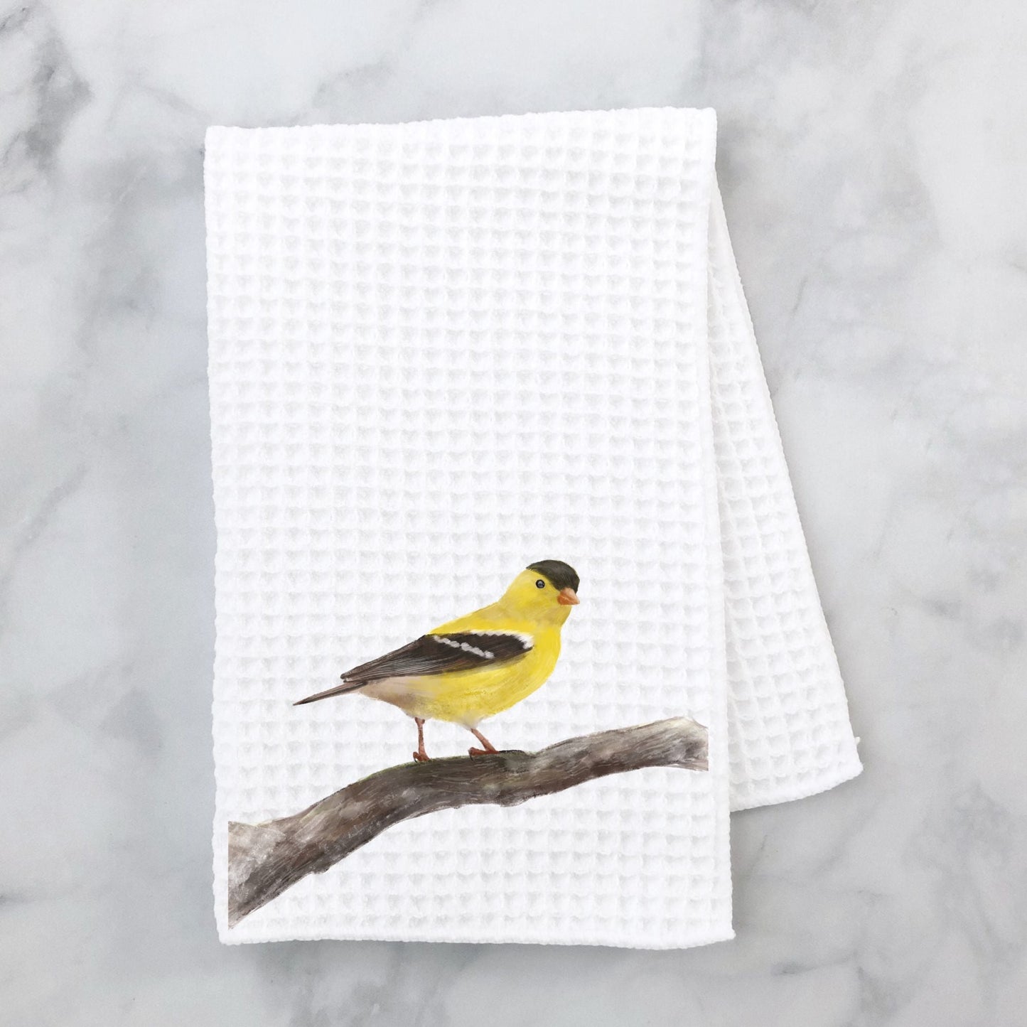 American Goldfinch Kitchen Towel - MerikaArt