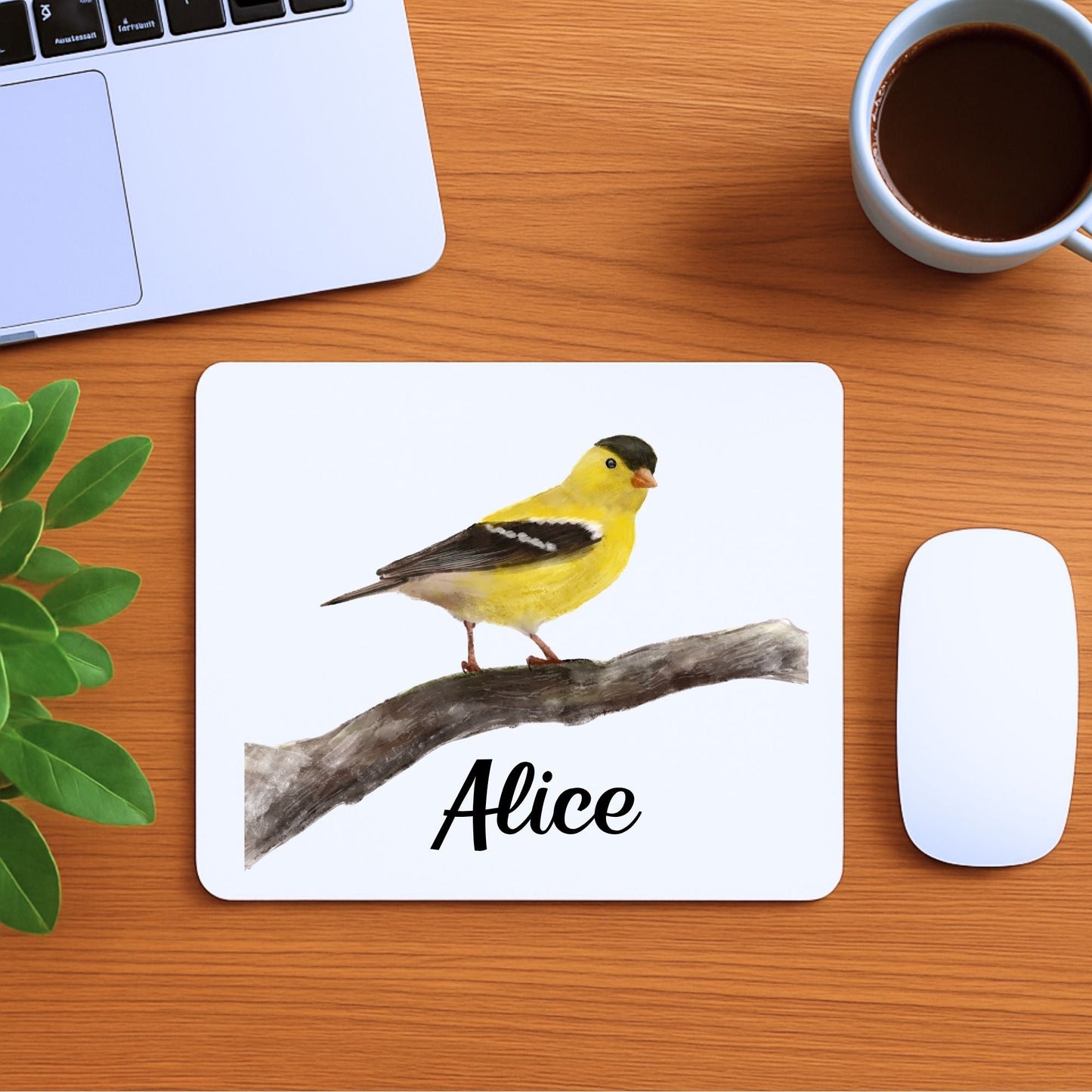 American Goldfinch Mousepad - MerikaArt