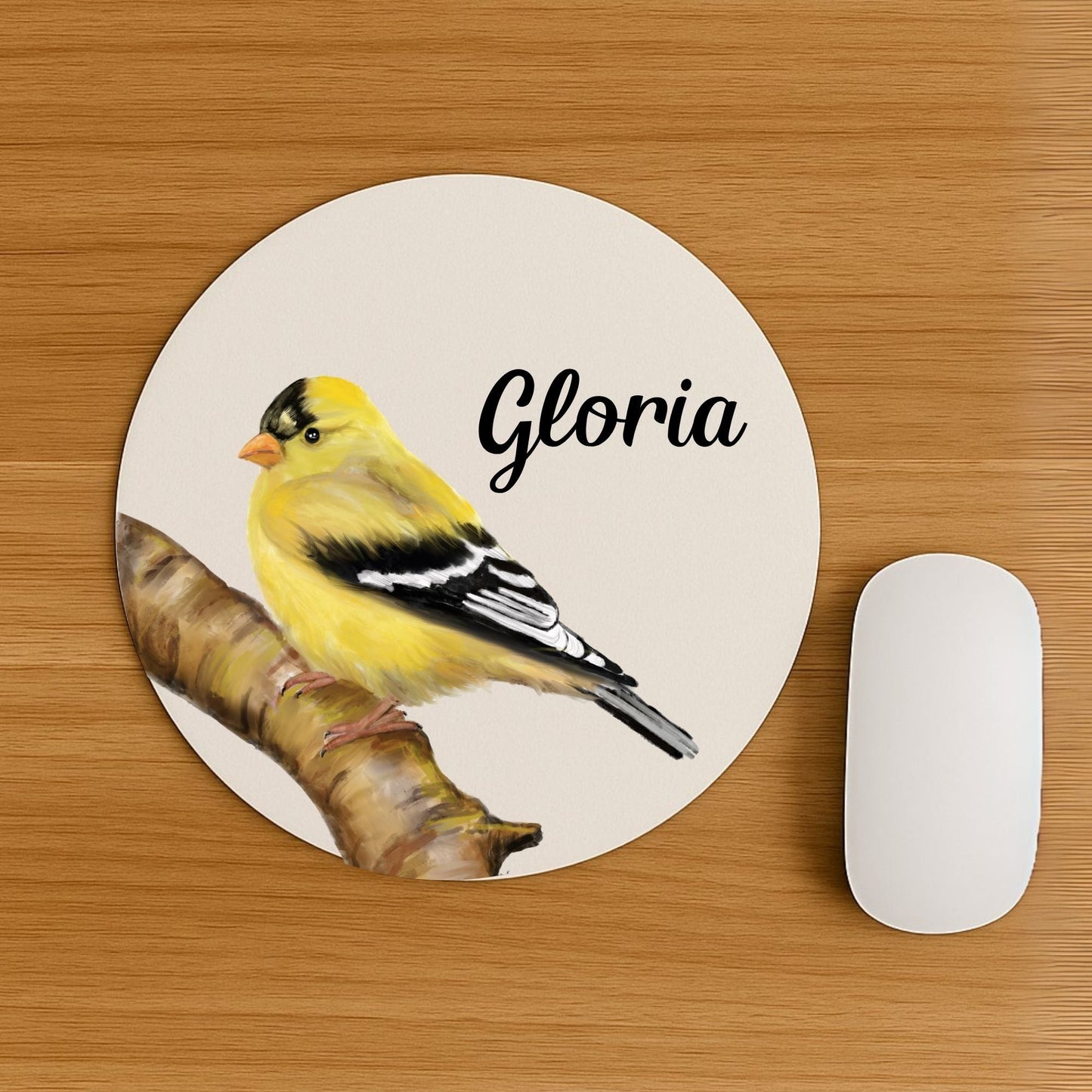 American Goldfinch Mousepad - MerikaArt