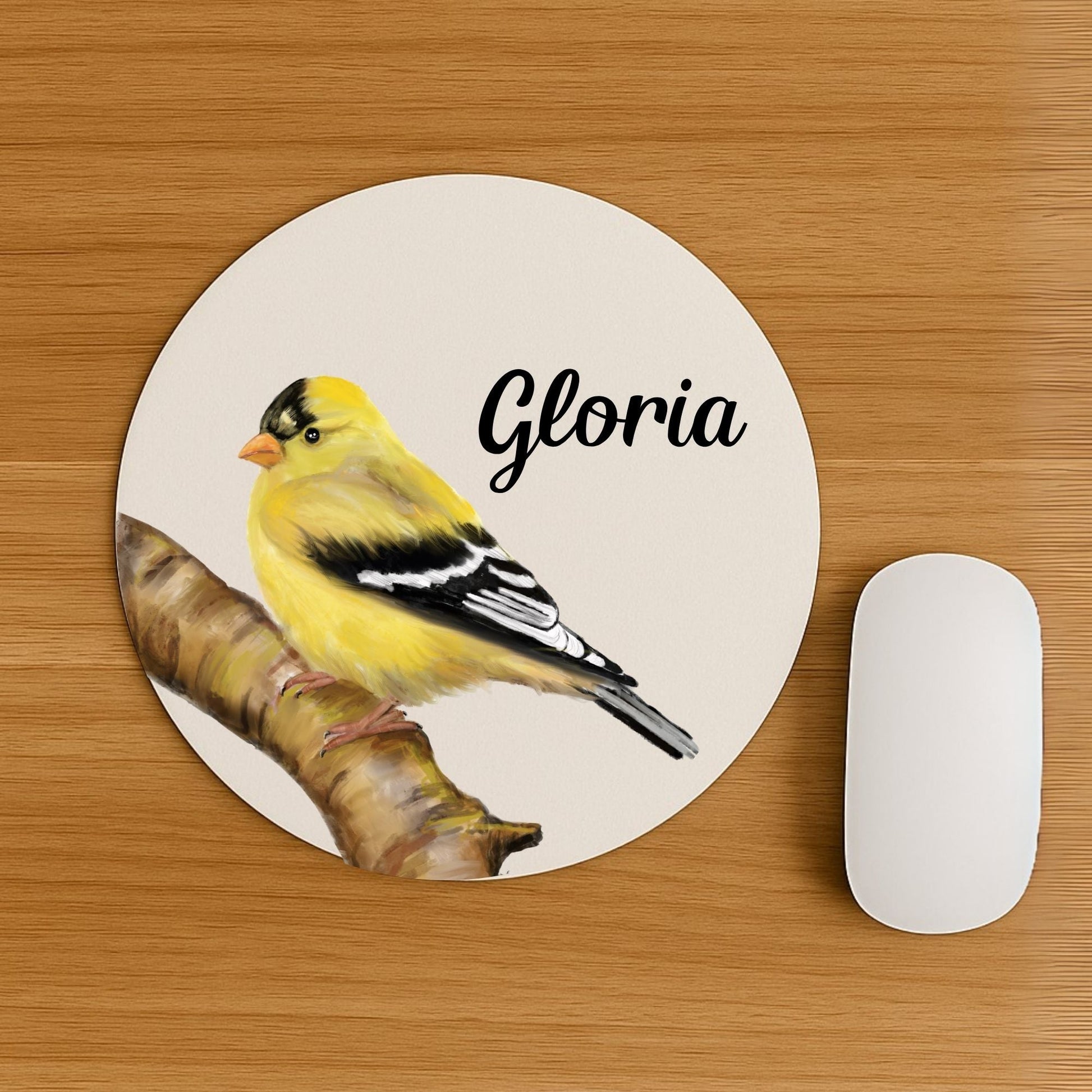 American Goldfinch Mousepad - MerikaArt