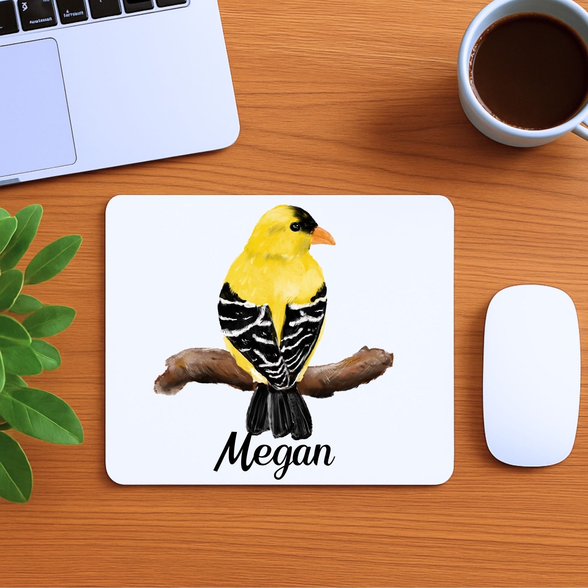 American Goldfinch Mousepad - MerikaArt