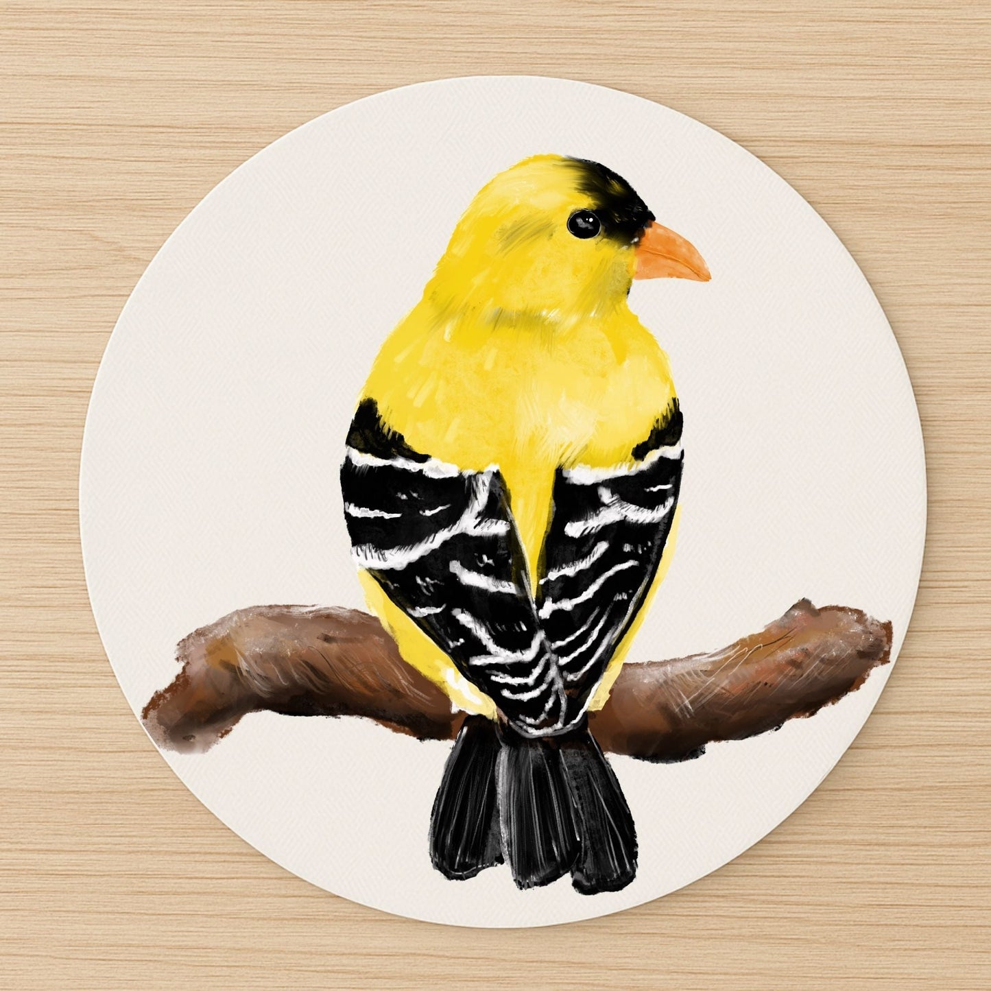American Goldfinch Mousepad - MerikaArt