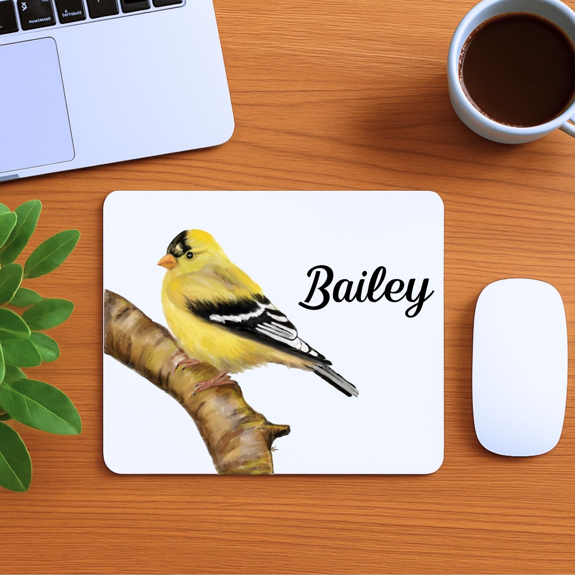 American Goldfinch Mousepad - MerikaArt