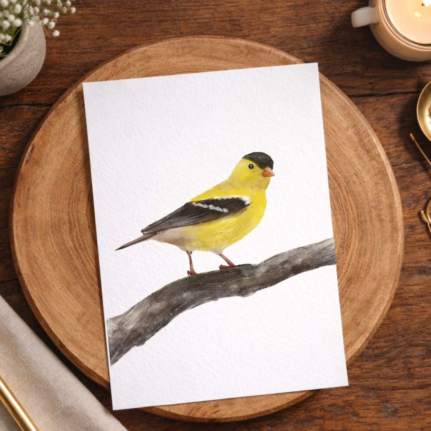 American Goldfinch Postcard - MerikaArt