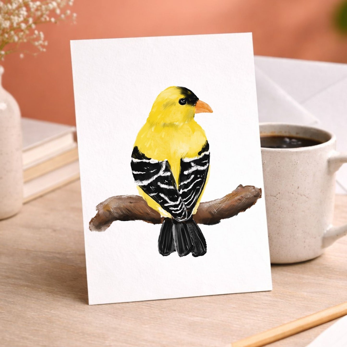 American Goldfinch Postcard - MerikaArt