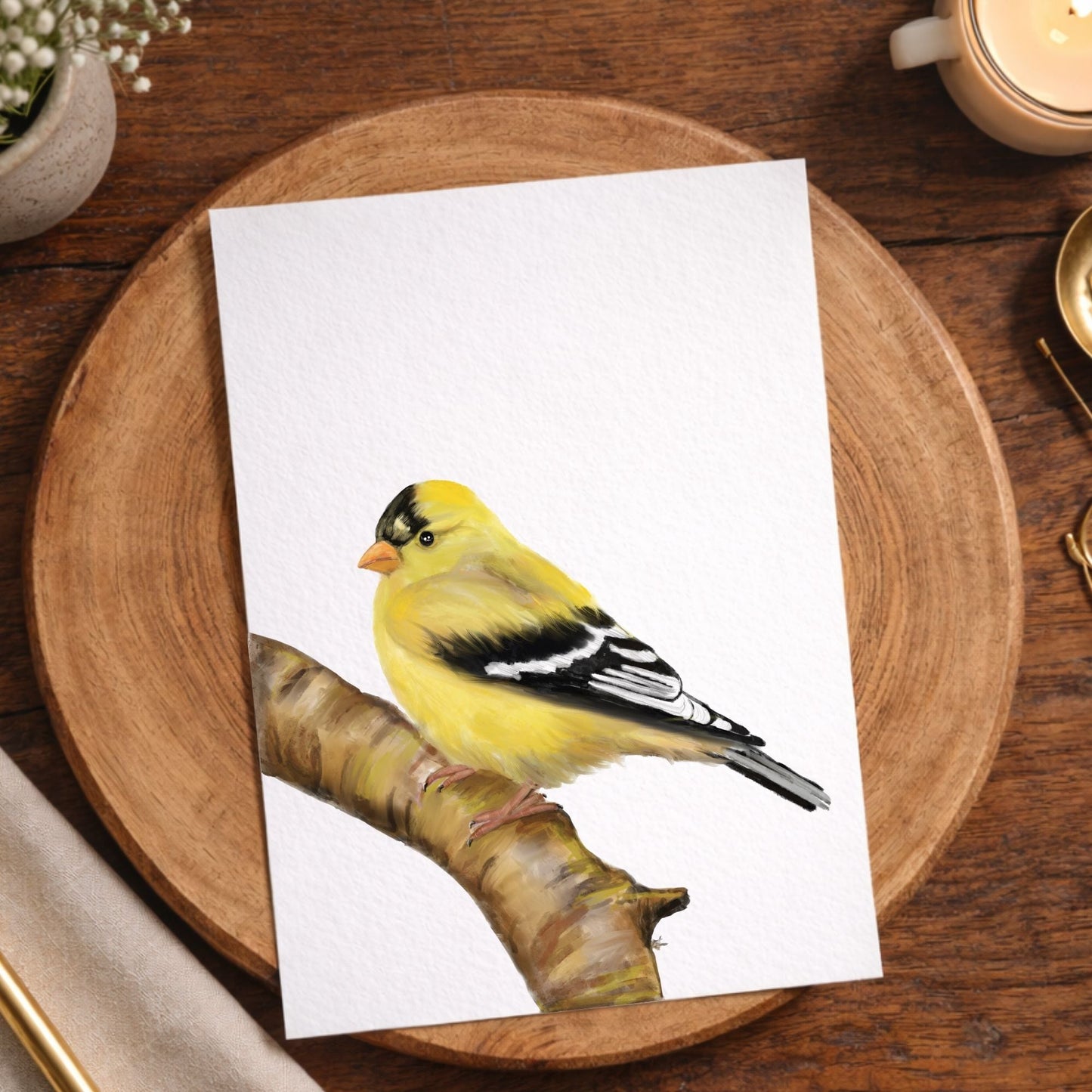 American Goldfinch Postcard - MerikaArt
