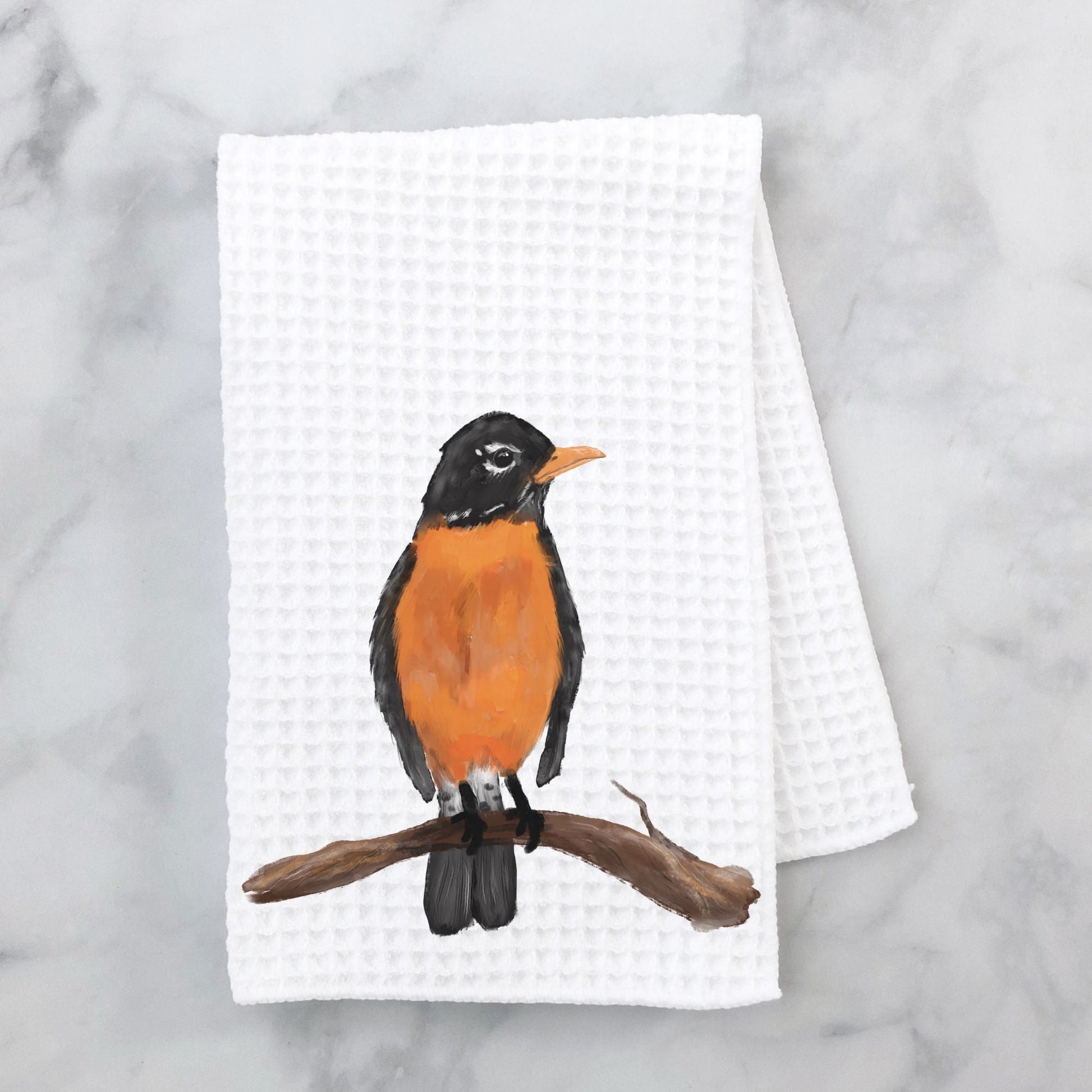 American Robin Kitchen Towel - MerikaArt