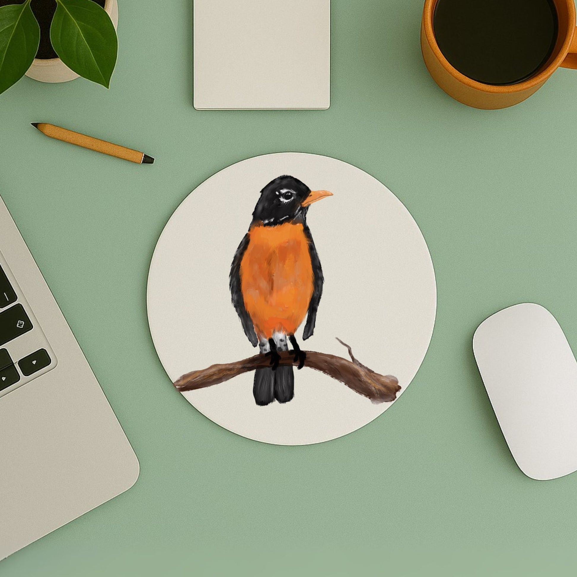 American Robin Mousepad - MerikaArt