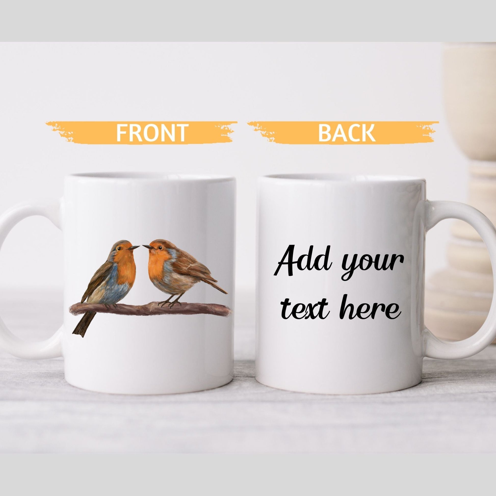 American Robin Pair Mug - MerikaArt