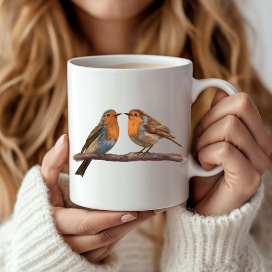 American Robin Pair Mug - MerikaArt
