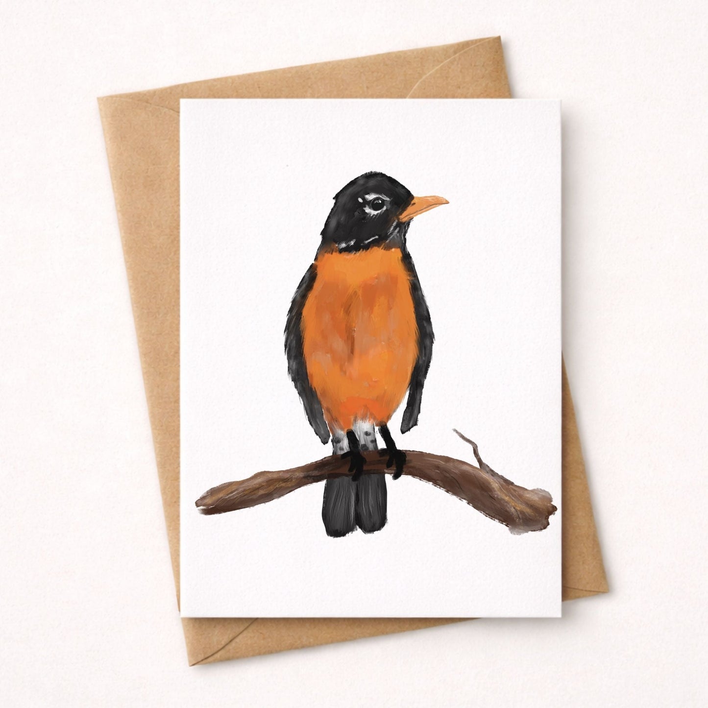 American Robin Postcard - MerikaArt