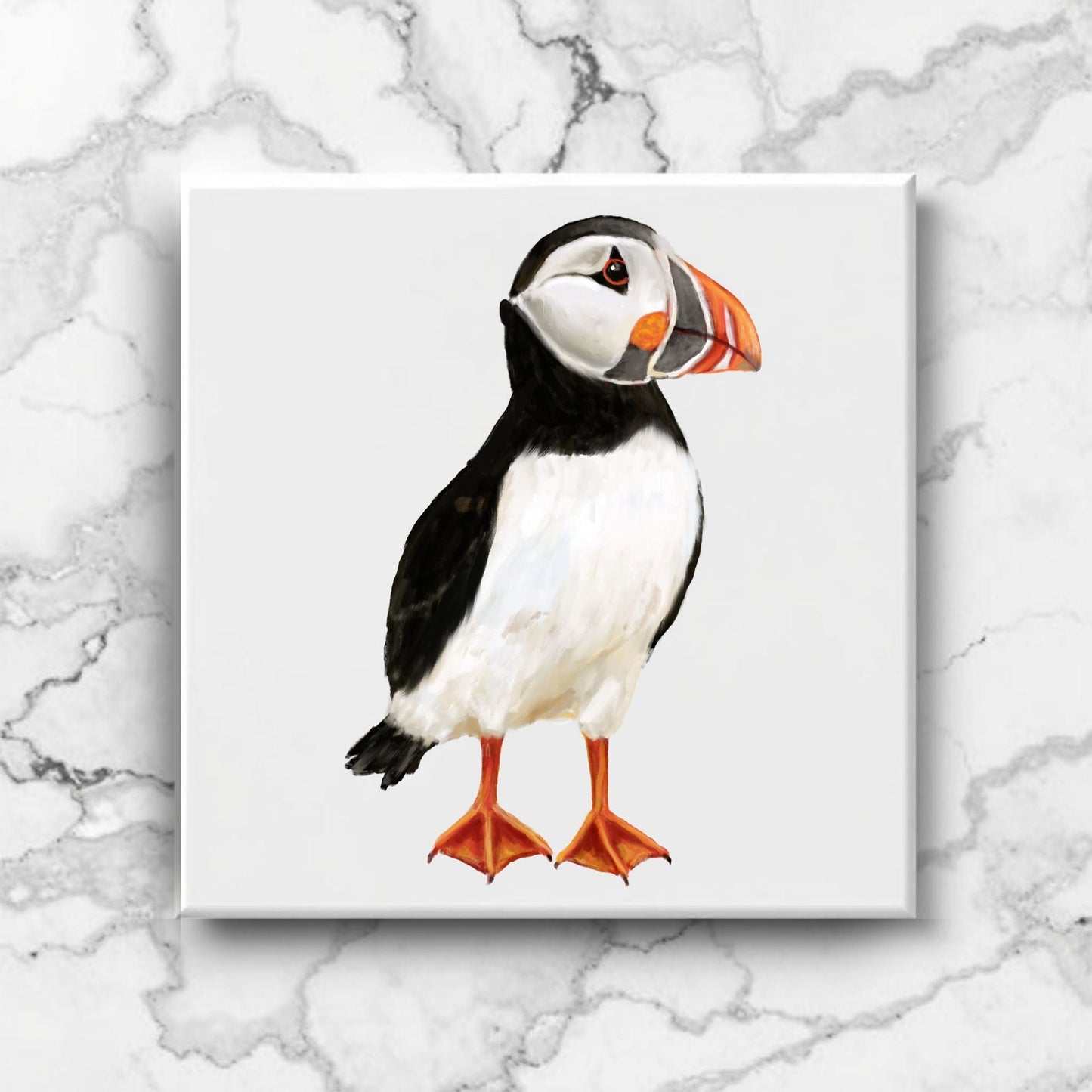 Atlantic Puffin Ceramic Tile - MerikaArt
