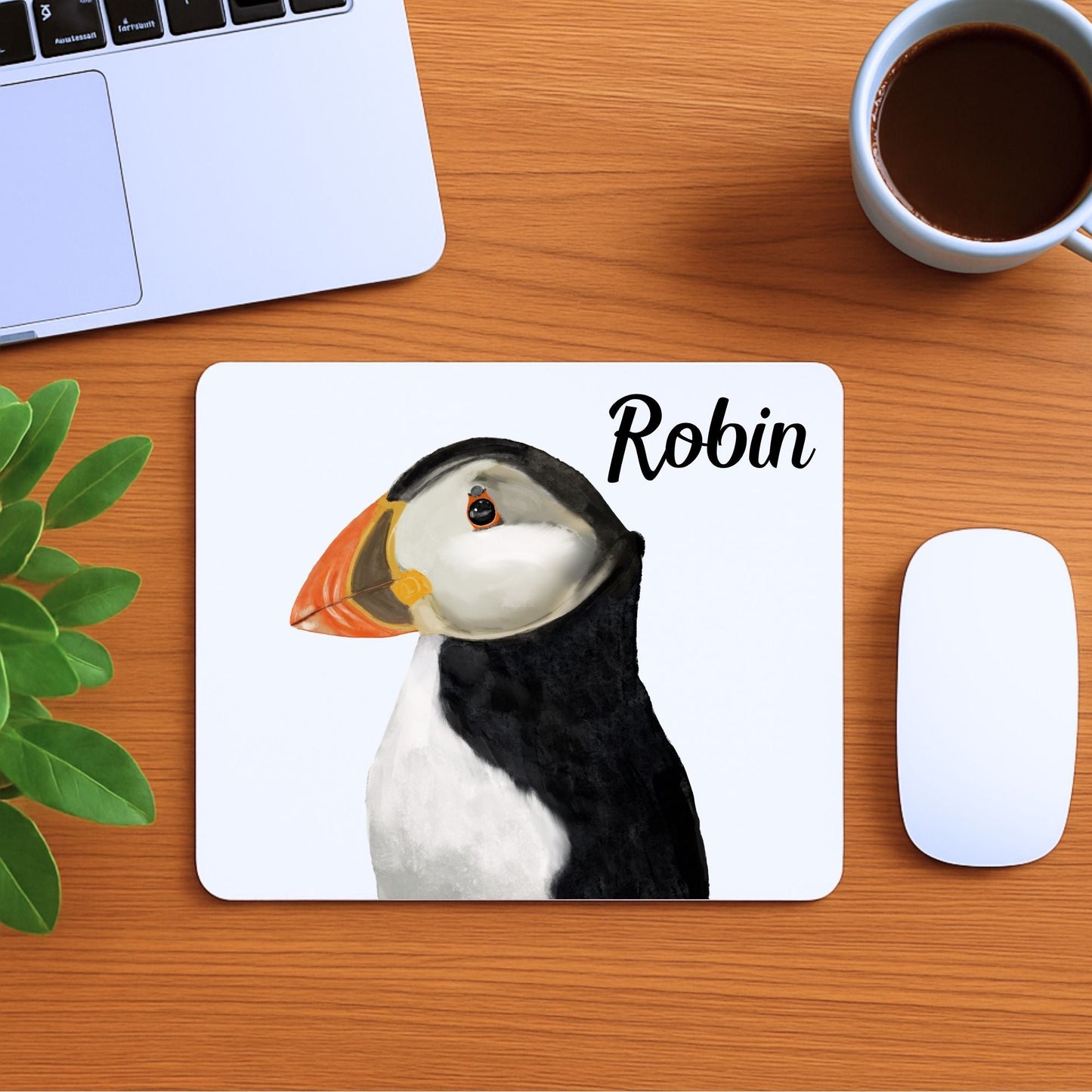 Atlantic Puffin Mousepad - MerikaArt