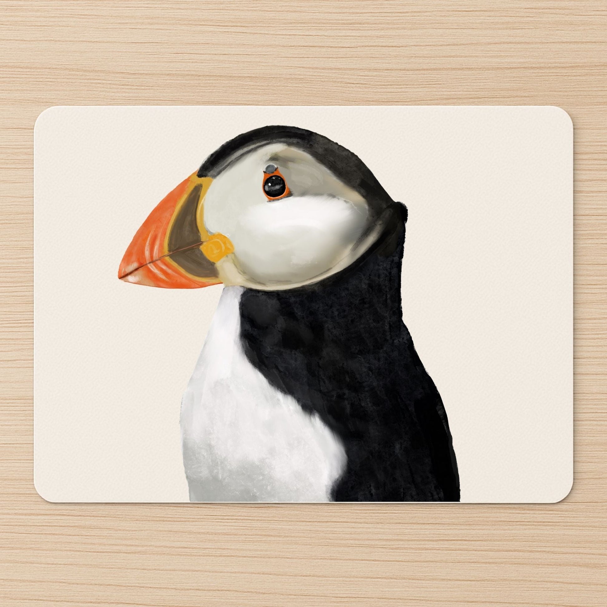 Atlantic Puffin Mousepad - MerikaArt