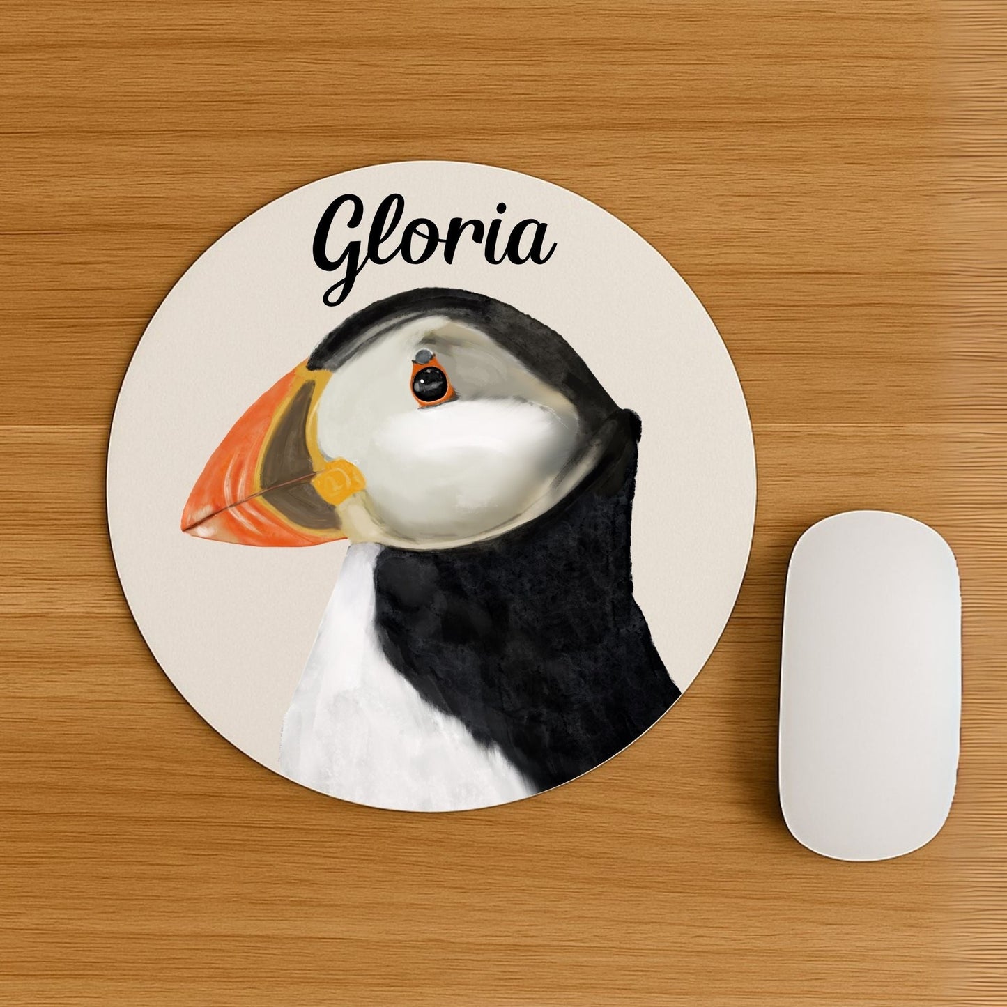 Atlantic Puffin Mousepad - MerikaArt