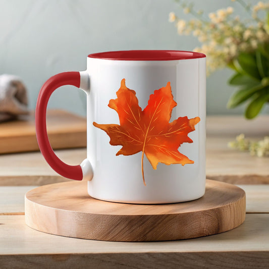 Autumn Maple Leaf Mug - MerikaArt