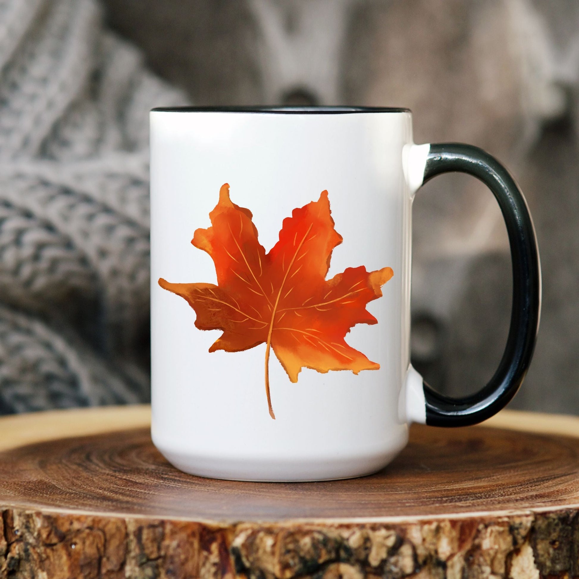 Autumn Maple Leaf Mug - MerikaArt