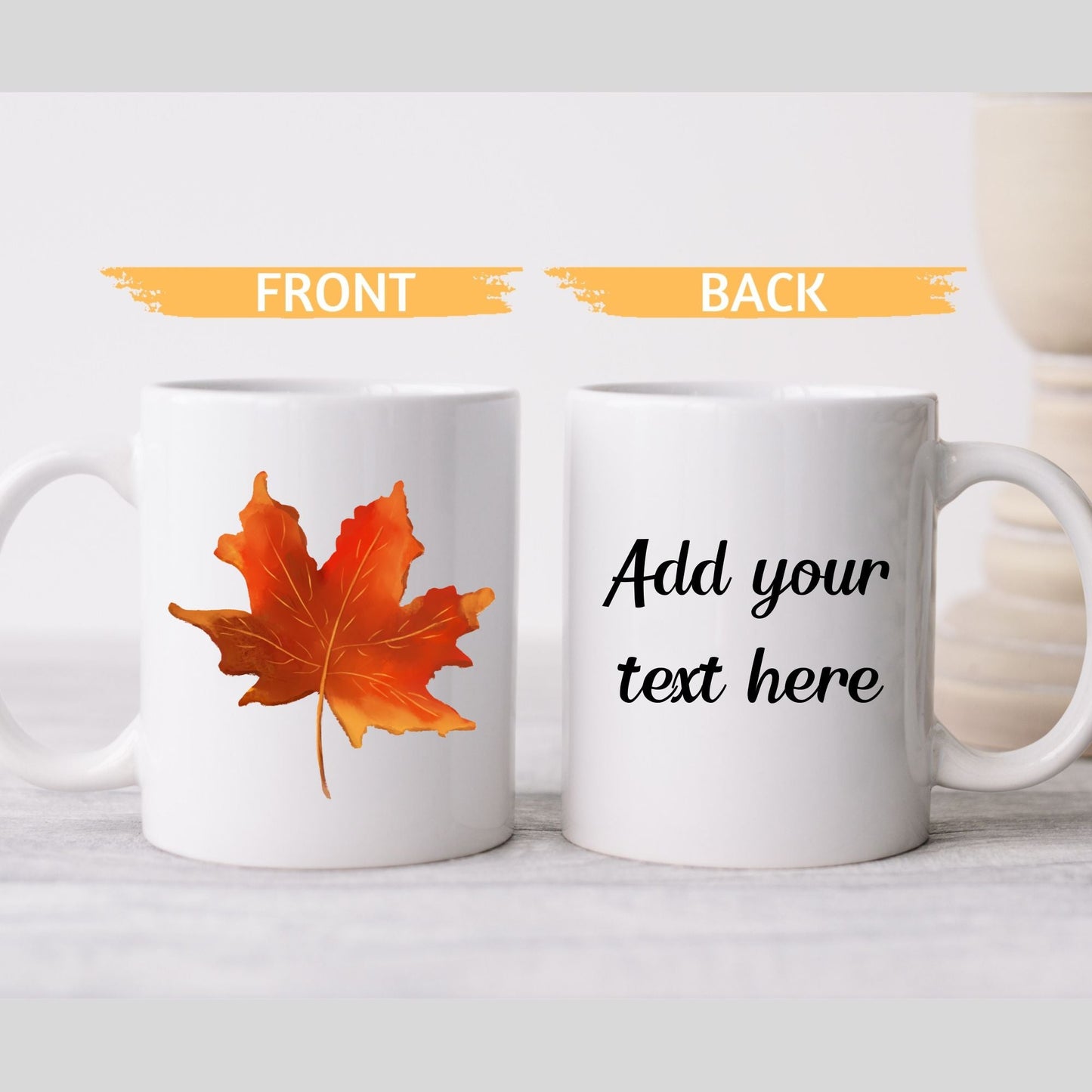 Autumn Maple Leaf Mug - MerikaArt
