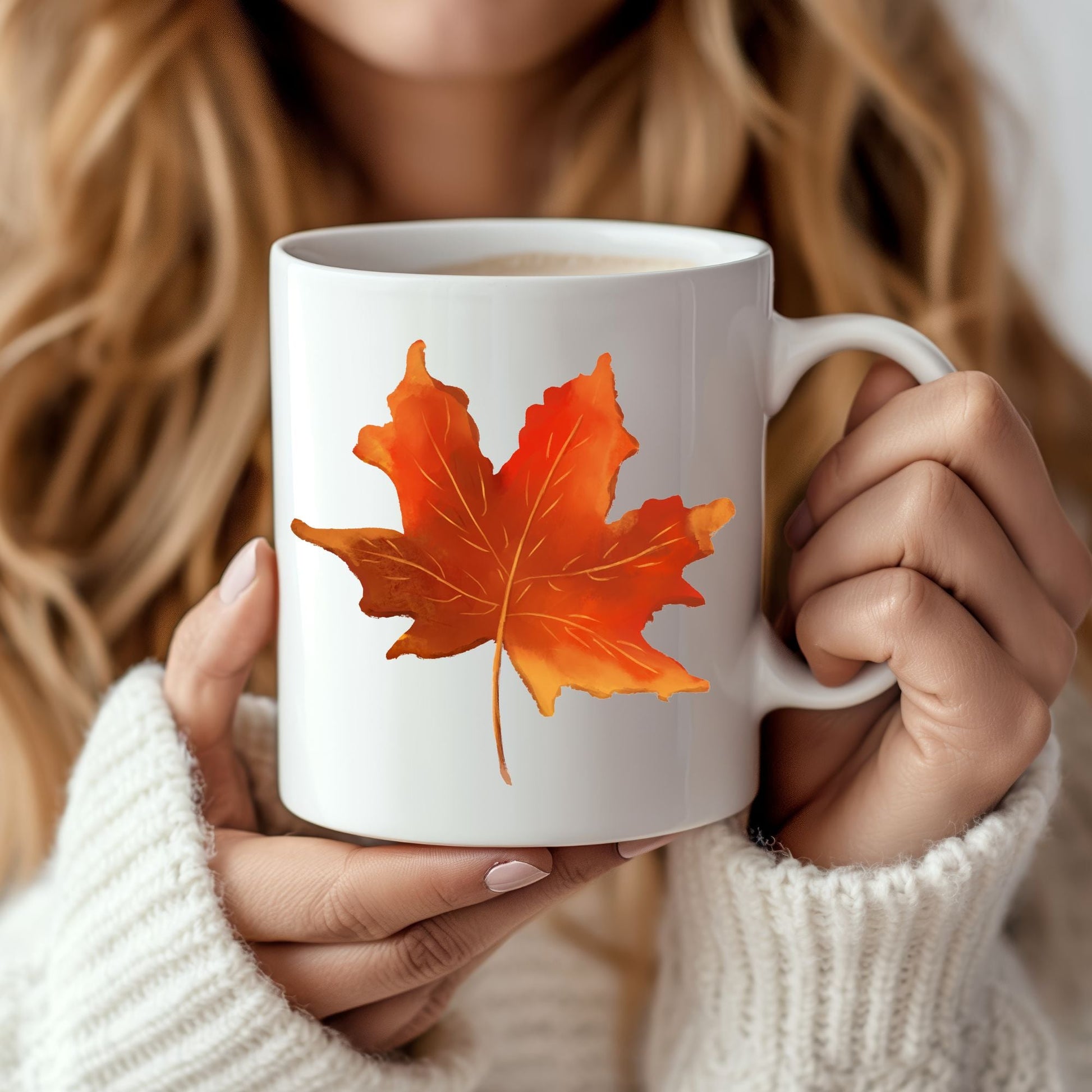 Autumn Maple Leaf Mug - MerikaArt