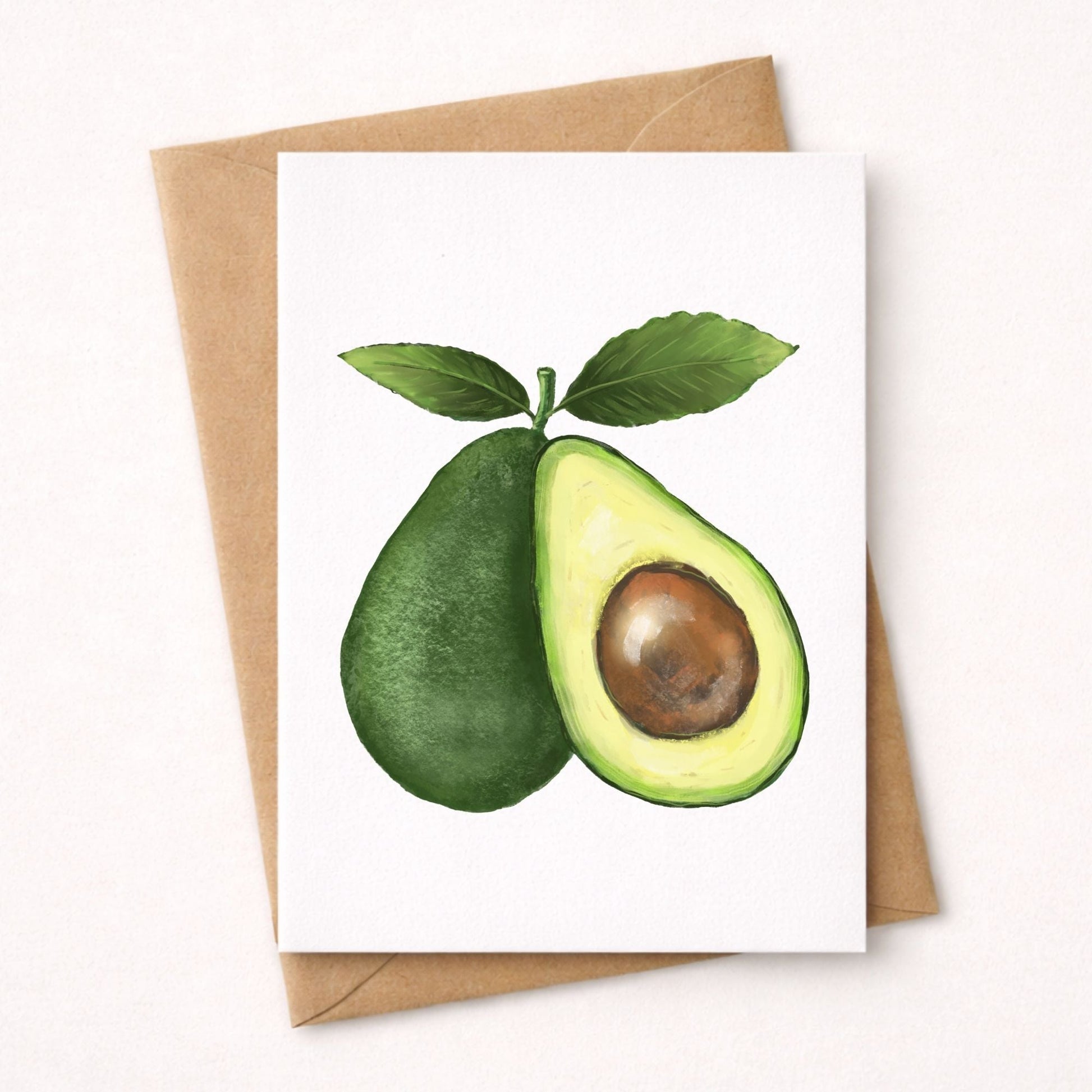 Avocado Postcard - MerikaArt