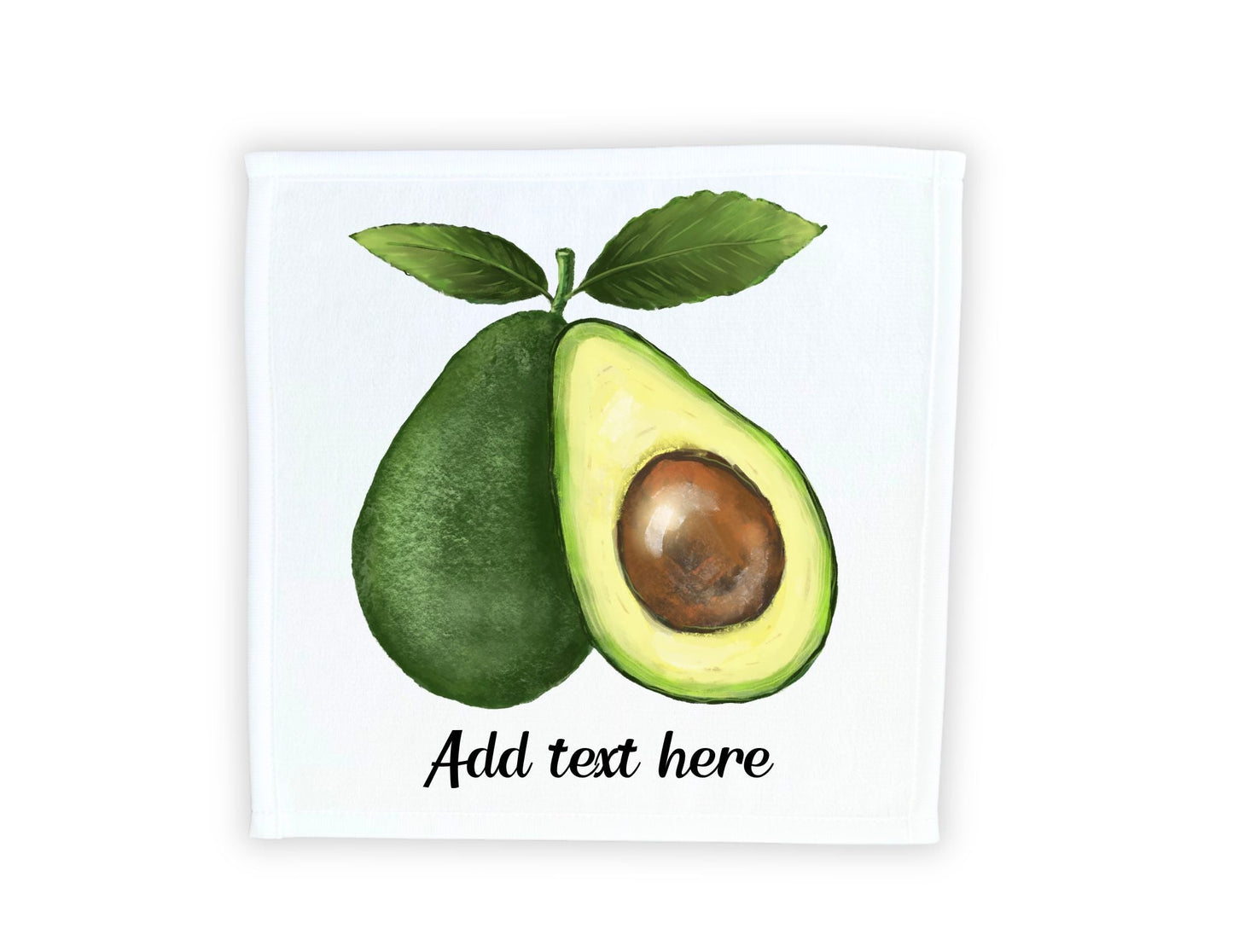 Avocado Slice Washcloth - MerikaArt