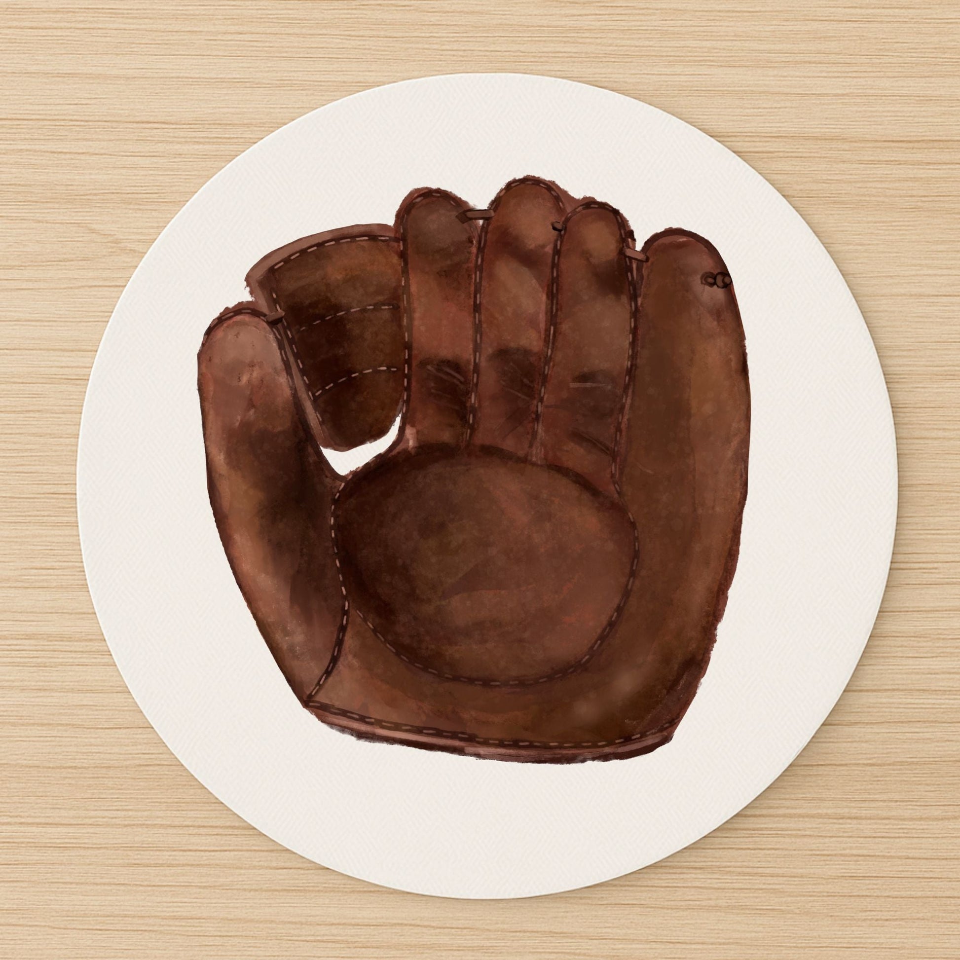 Baseball Glove Mousepad - MerikaArt