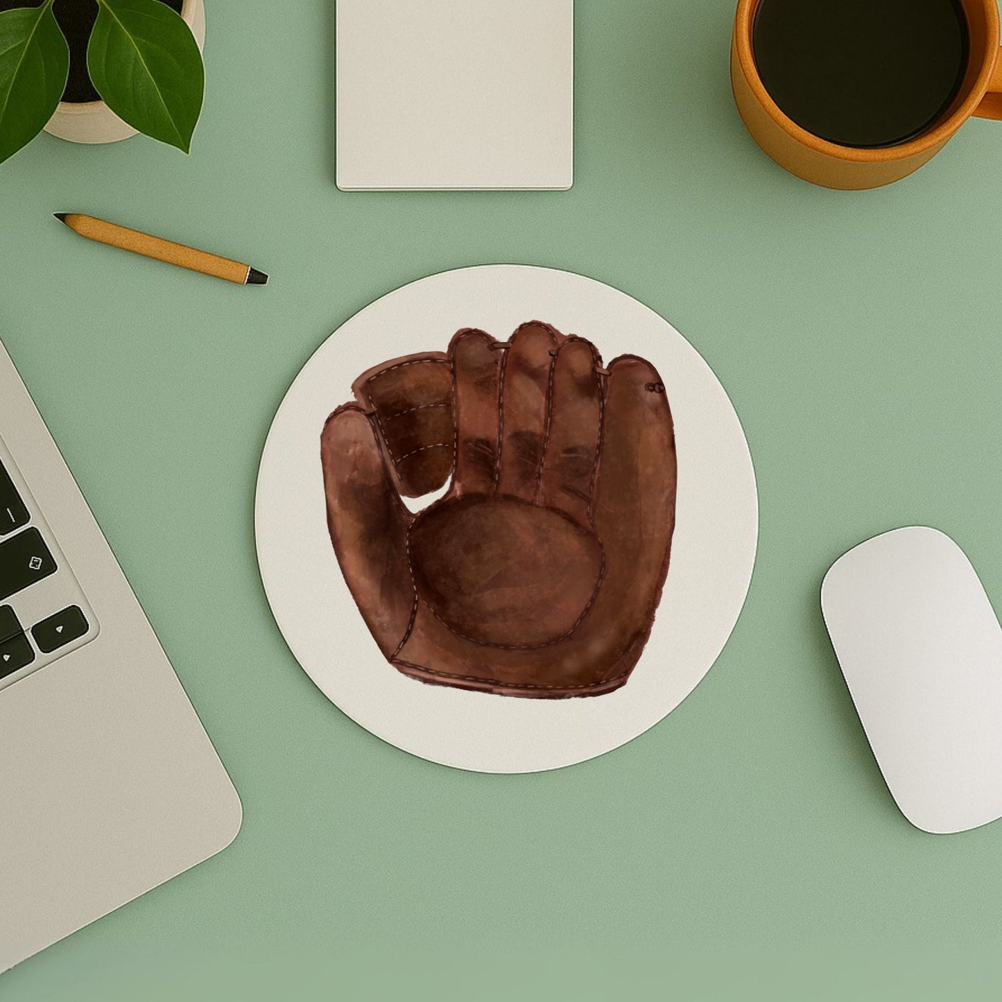 Baseball Glove Mousepad - MerikaArt
