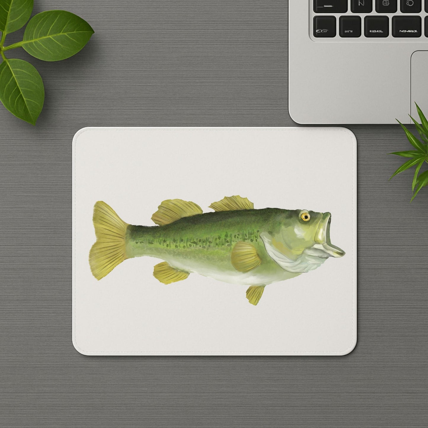 Bass Fish Mousepad - MerikaArt