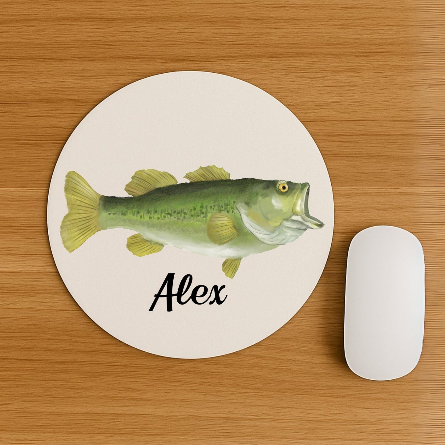 Bass Fish Mousepad - MerikaArt