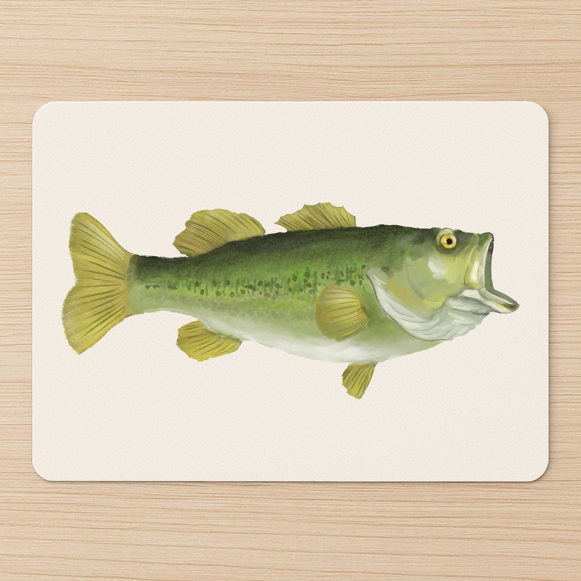 Bass Fish Mousepad - MerikaArt