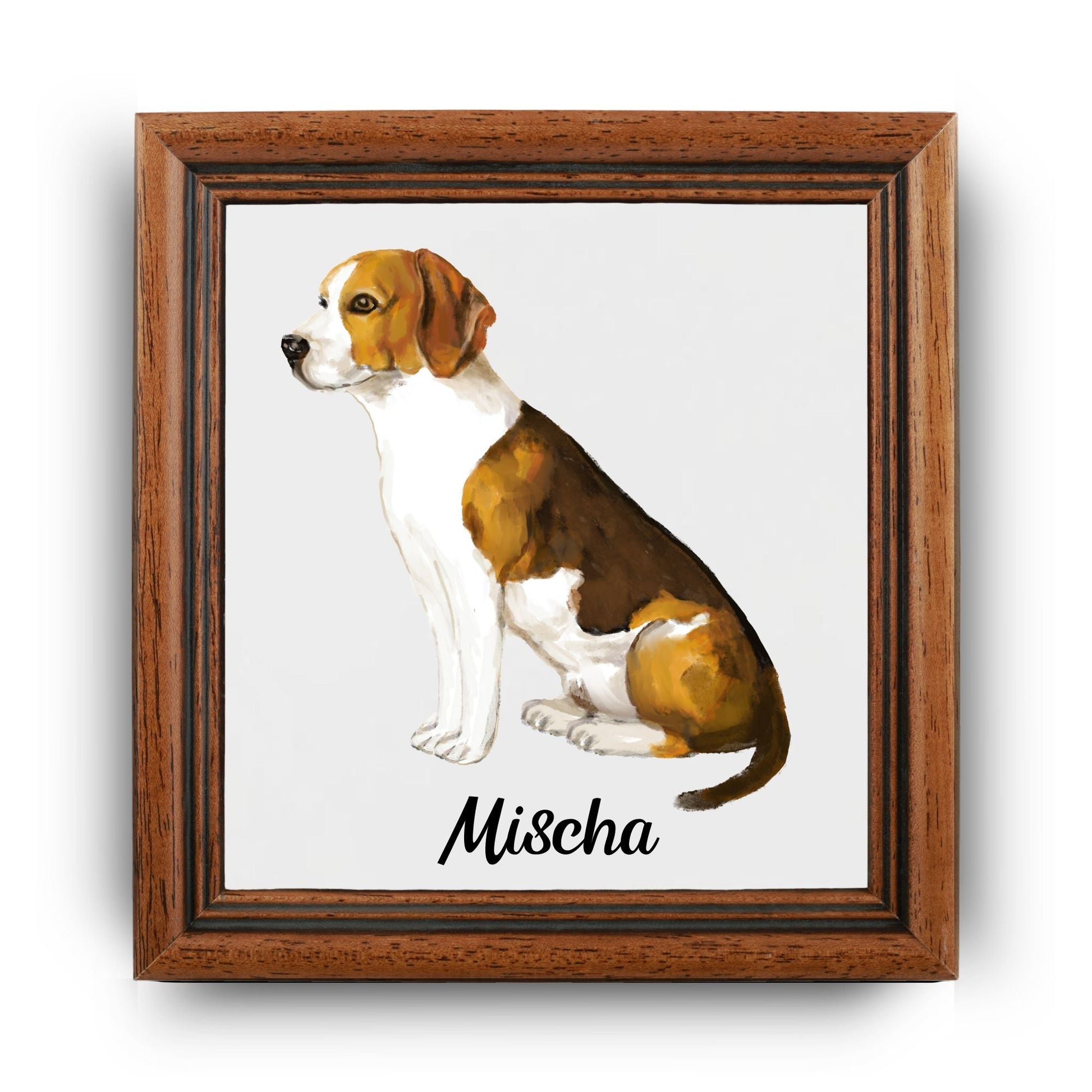 Beagle Ceramic Tile - MerikaArt