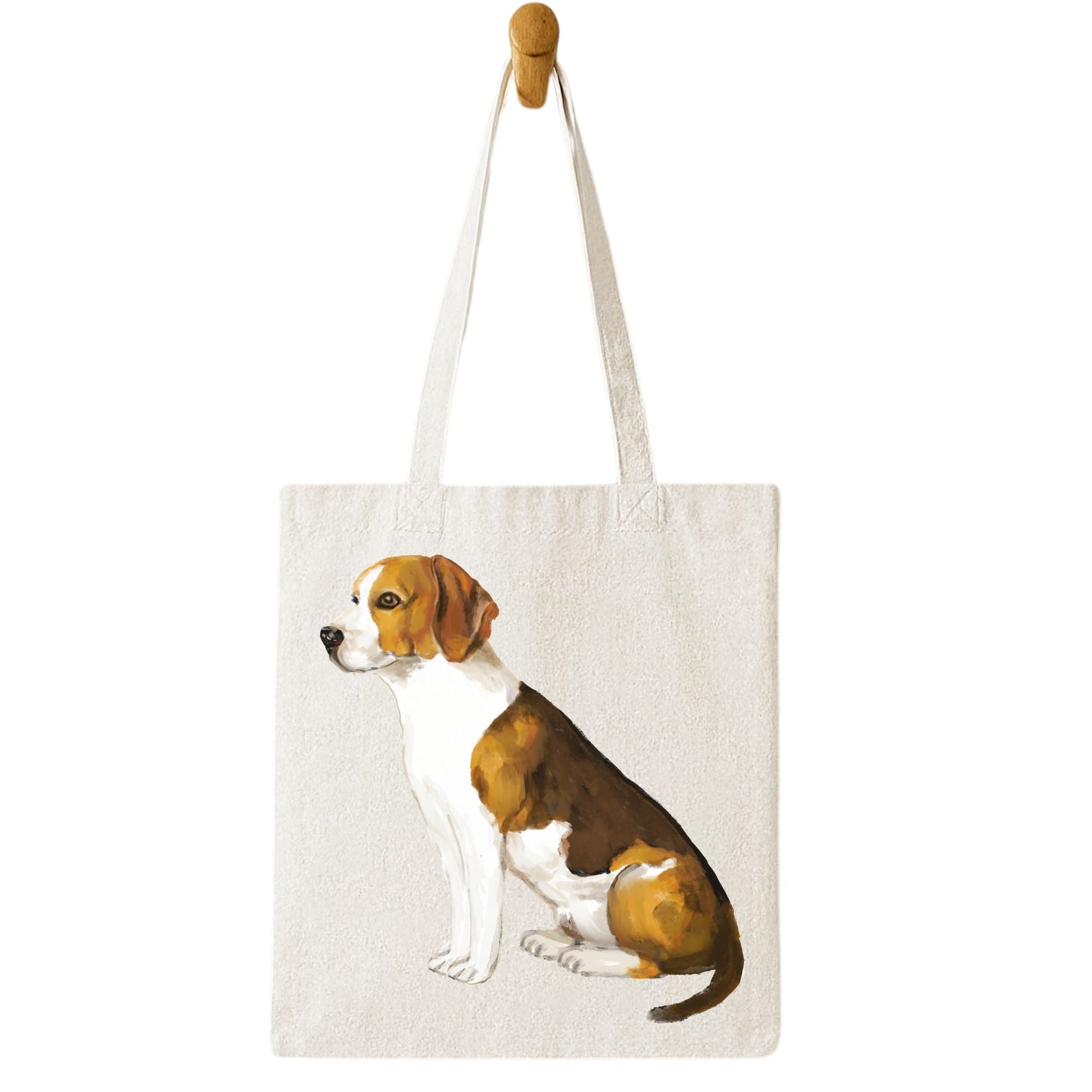 Beagle Dog Canvas Tote Bag - MerikaArt