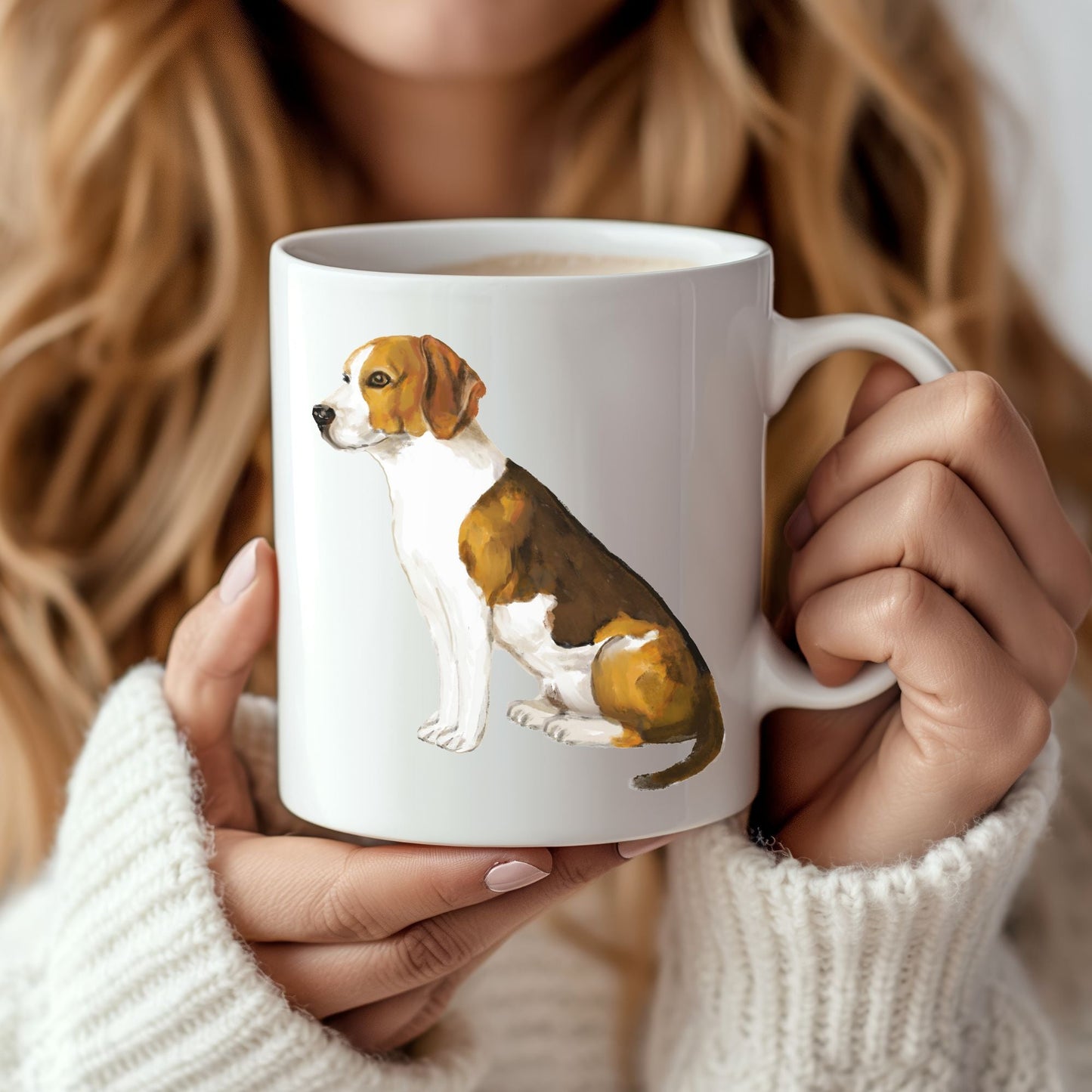 Beagle Dog Mug - MerikaArt