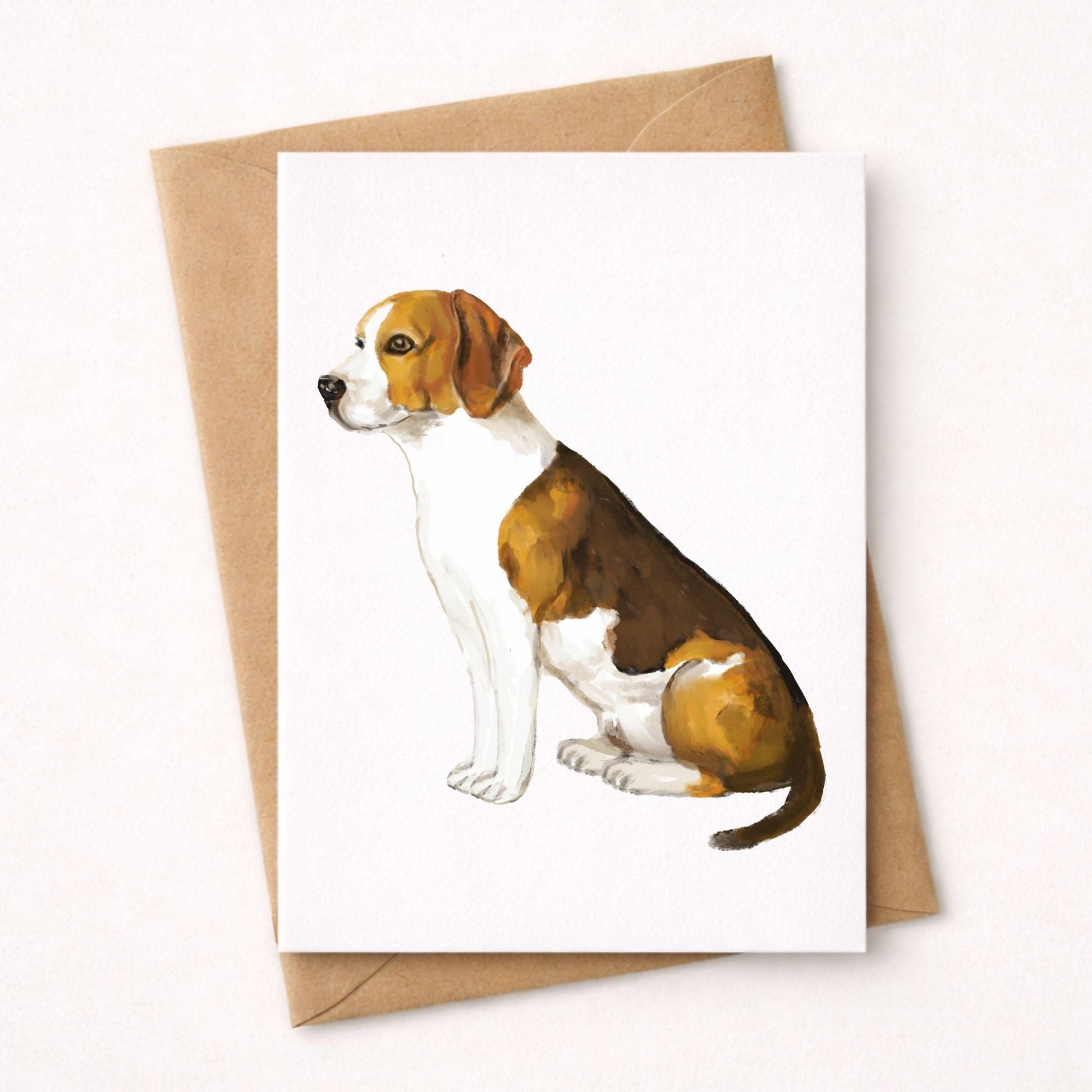 Beagle Dog Postcard - MerikaArt
