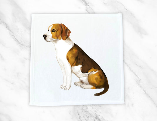 Beagle Dog Washcloth - MerikaArt