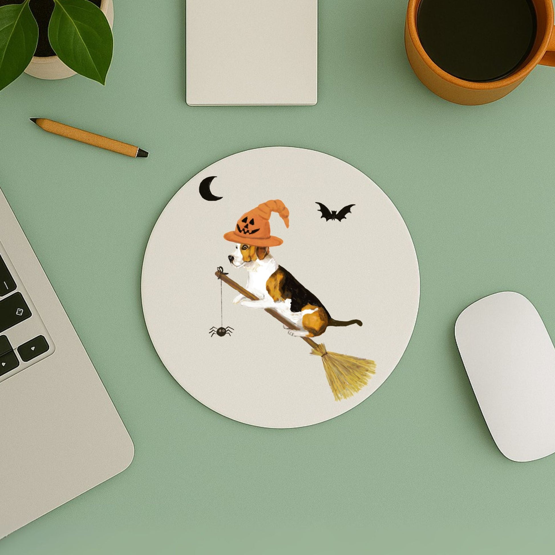 Beagle Halloween Mousepad - MerikaArt