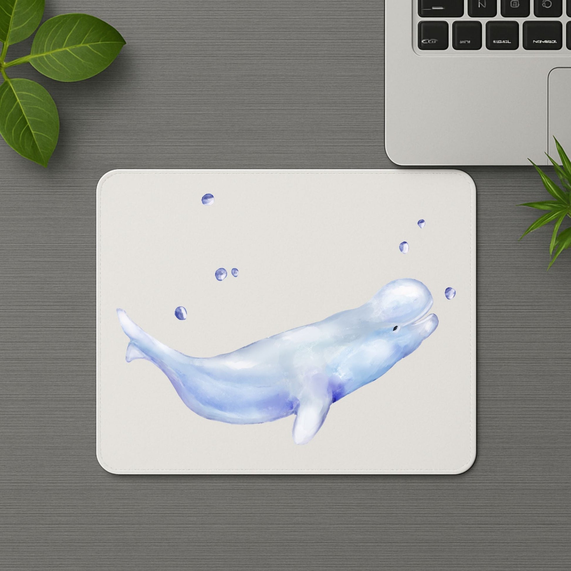 Beluga Whale Mousepad - MerikaArt