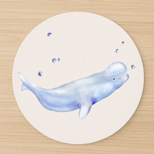 Beluga Whale Mousepad - MerikaArt
