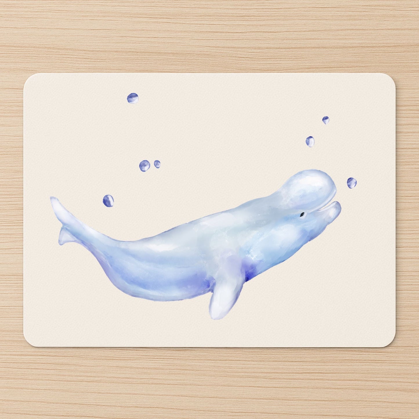 Beluga Whale Mousepad - MerikaArt