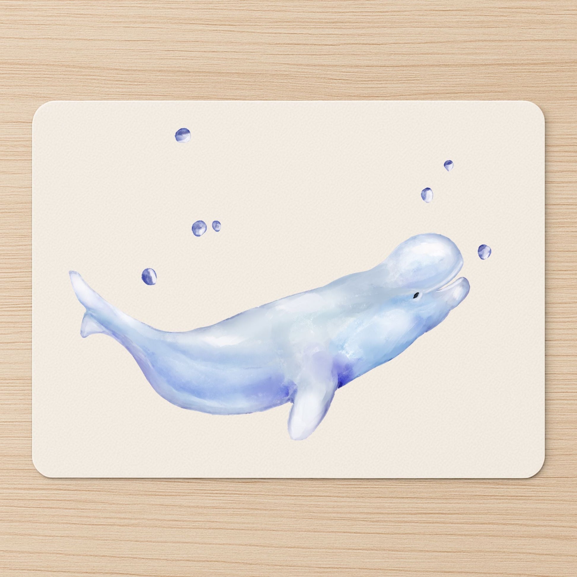 Beluga Whale Mousepad - MerikaArt