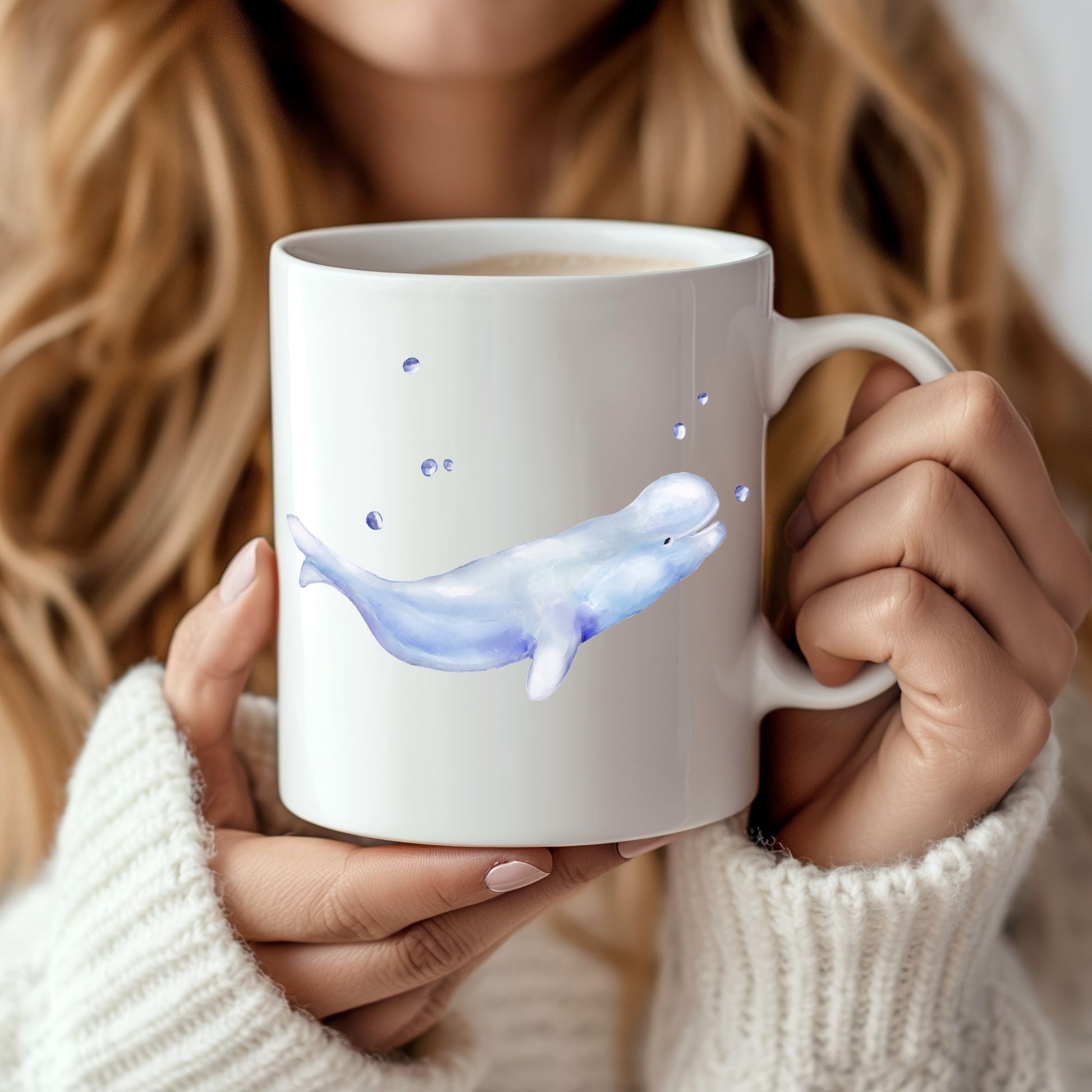 Beluga Whale Mug - MerikaArt