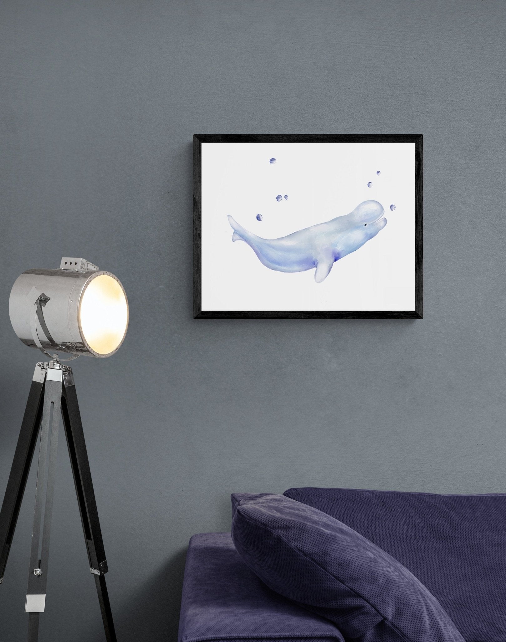 Beluga Whale Print - MerikaArt